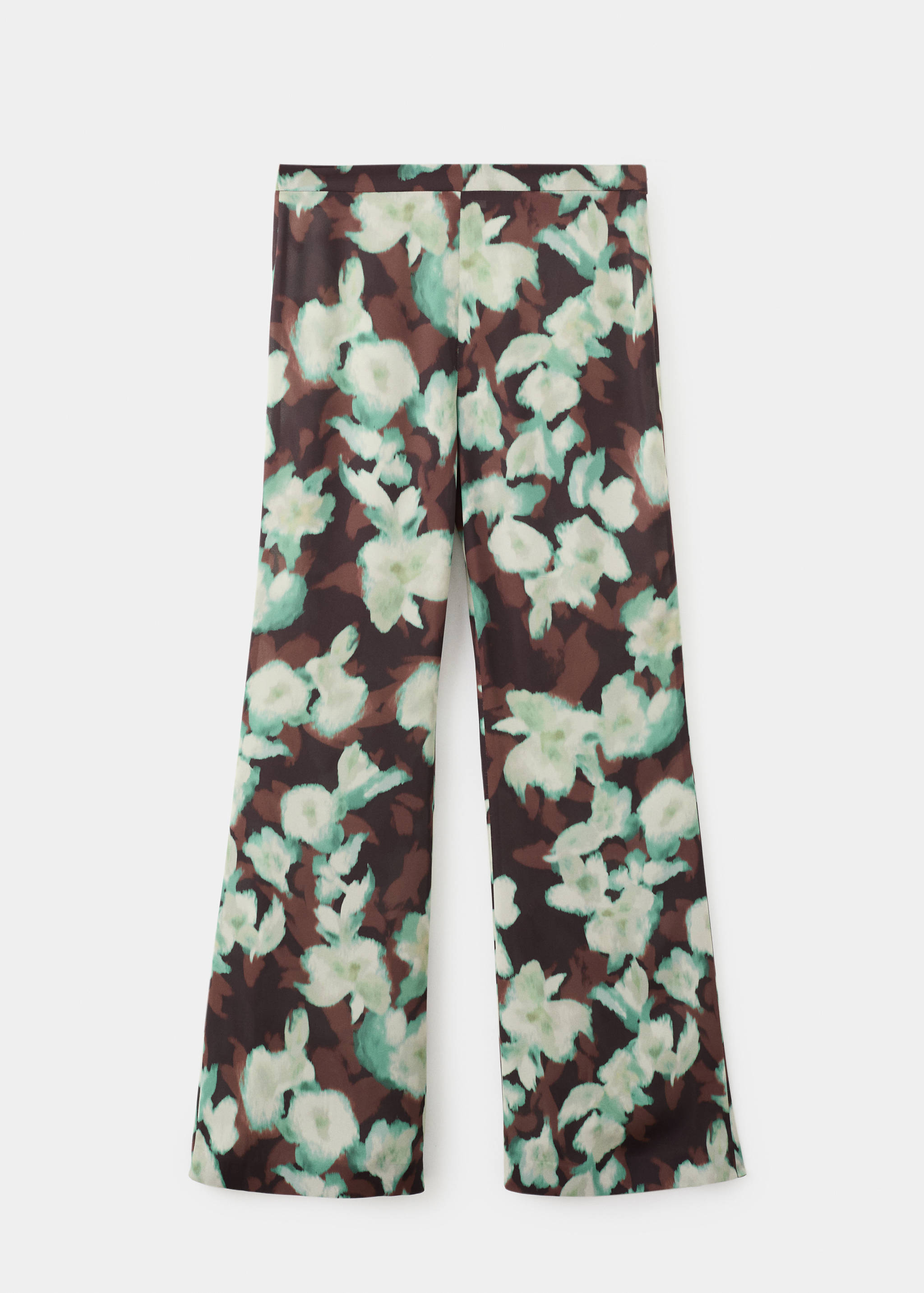 Printed flared trousers - Article without model