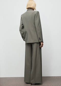 Suit blazer with flap pockets — Pastel Green 3