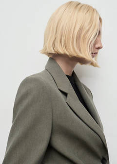 Suit blazer with flap pockets — Pastel Green 5