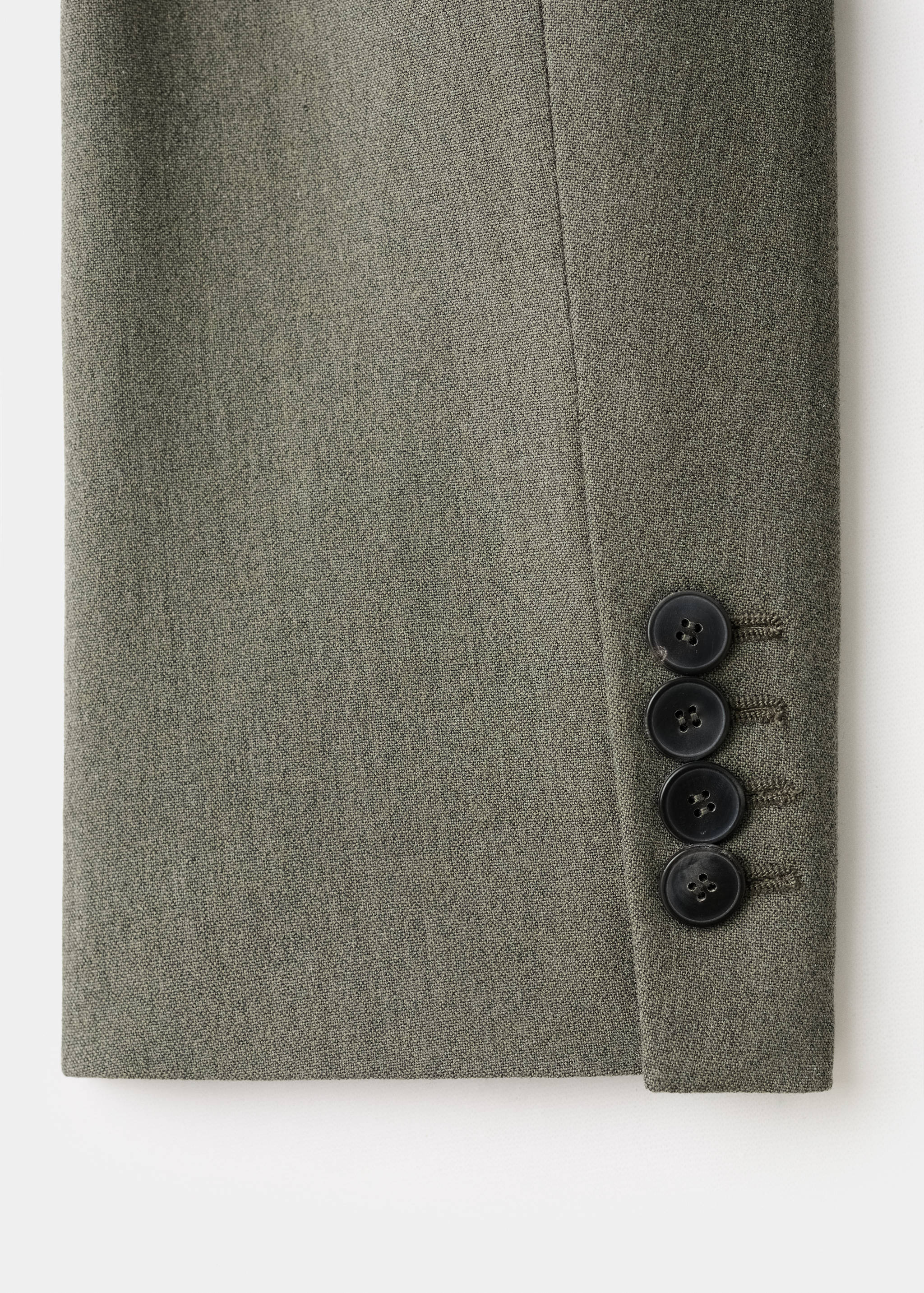 Suit blazer with flap pockets - Details of the article 0