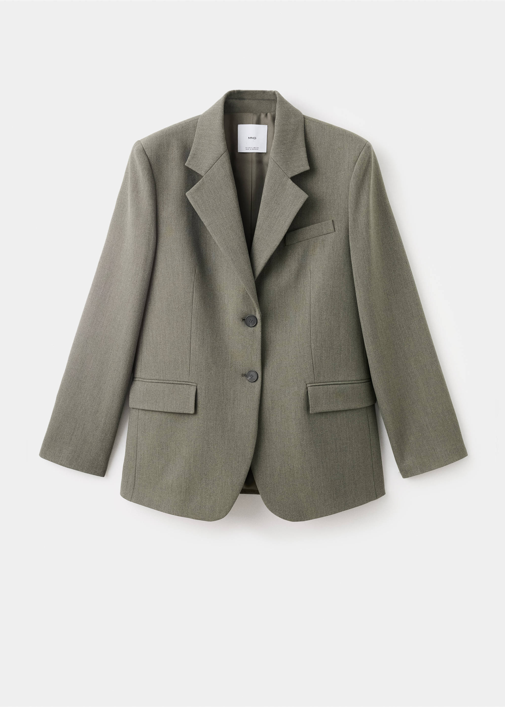 Suit blazer with flap pockets - Article without model, Pastel Green. Ref: 17067818-00.