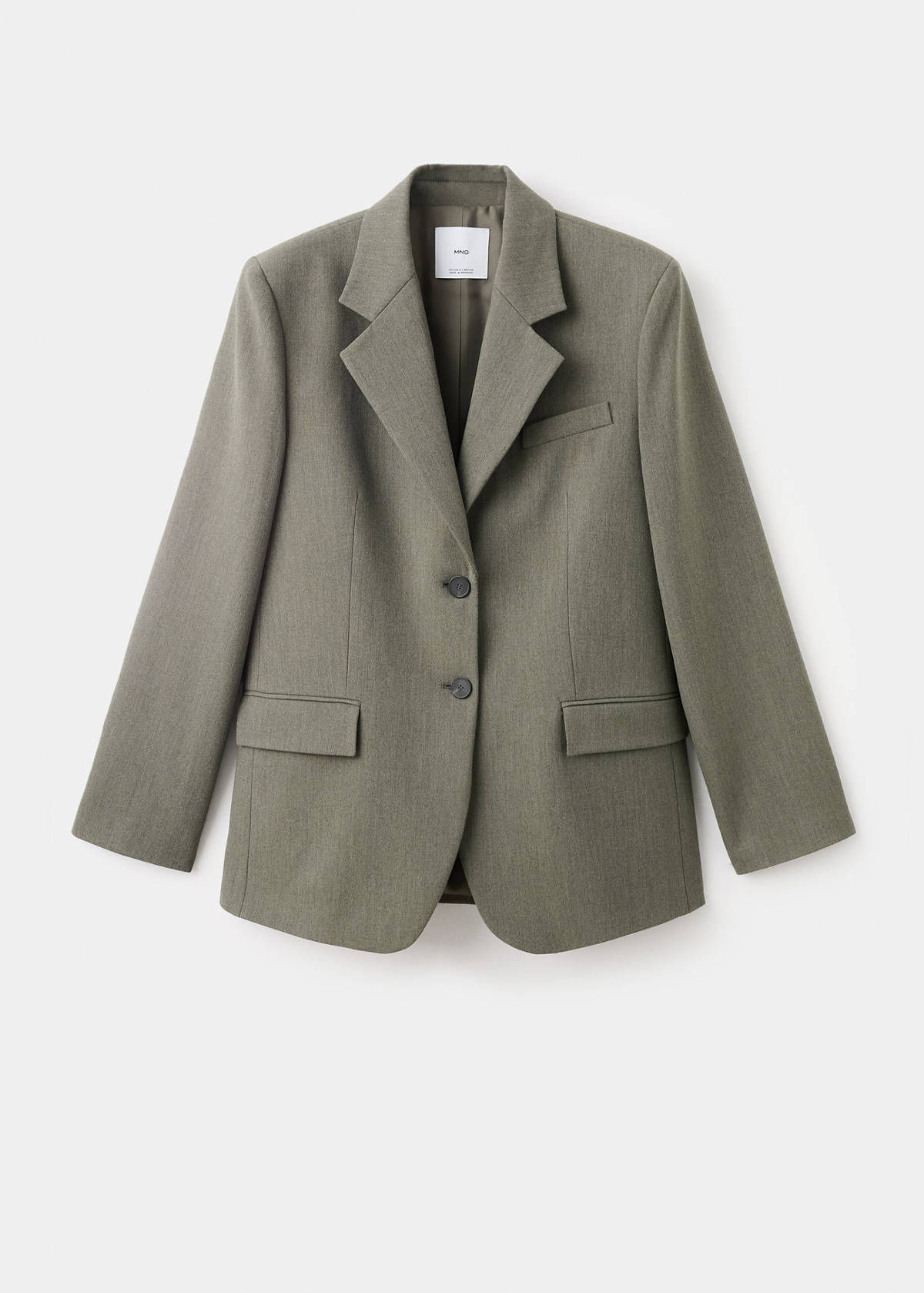 Suit blazer with flap pockets — Pastel Green