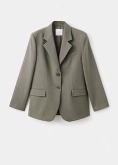 Suit blazer with flap pockets — Pastel Green 9