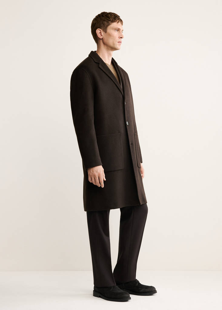 Handmade wool coat — Brown