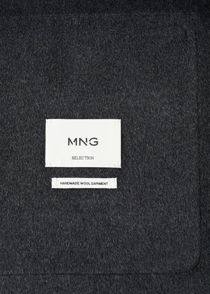 Handmade wool coat with hood — Medium Heather Grey