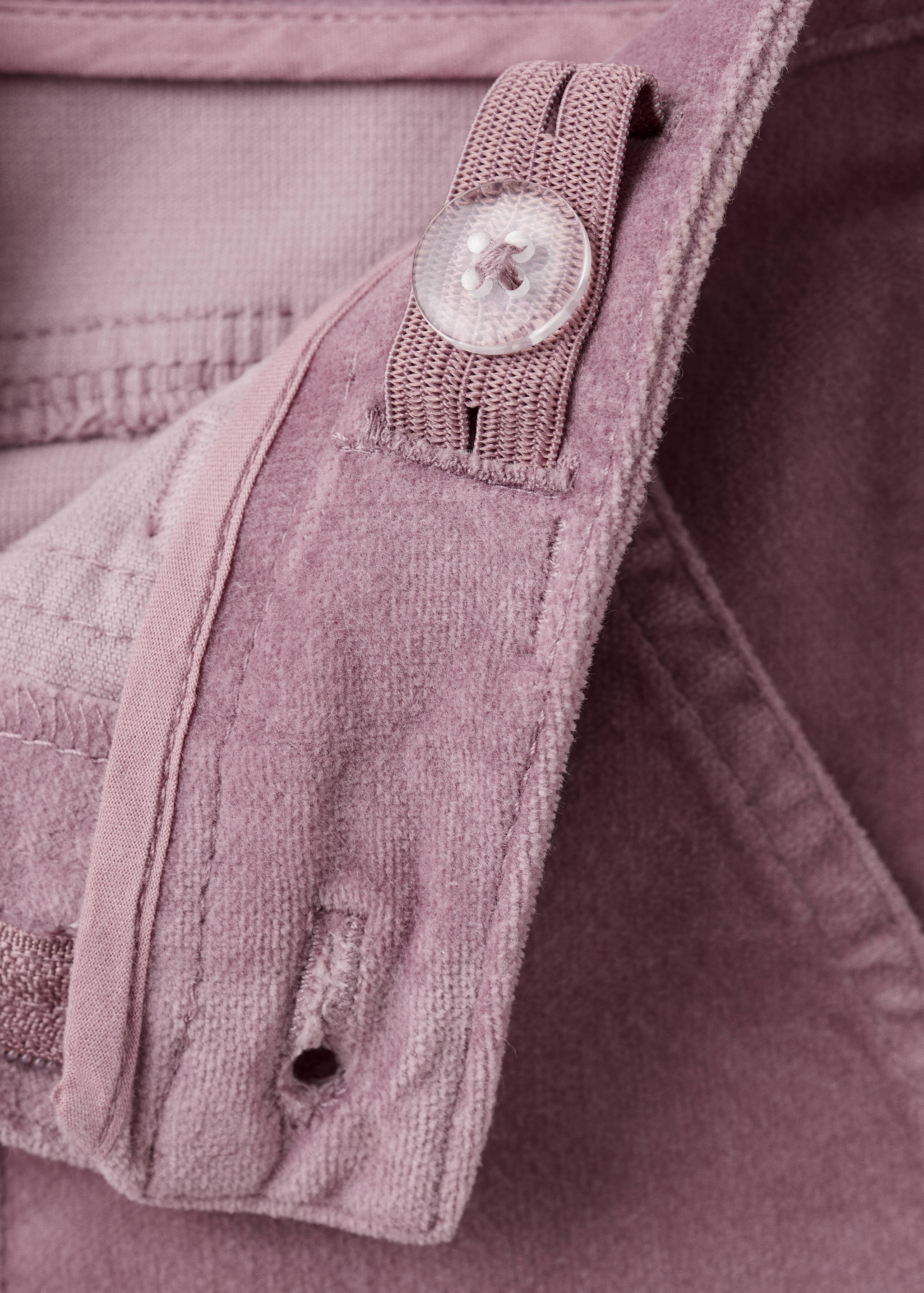 Flare hlače s efektom baršuna - Detalji artikla 0