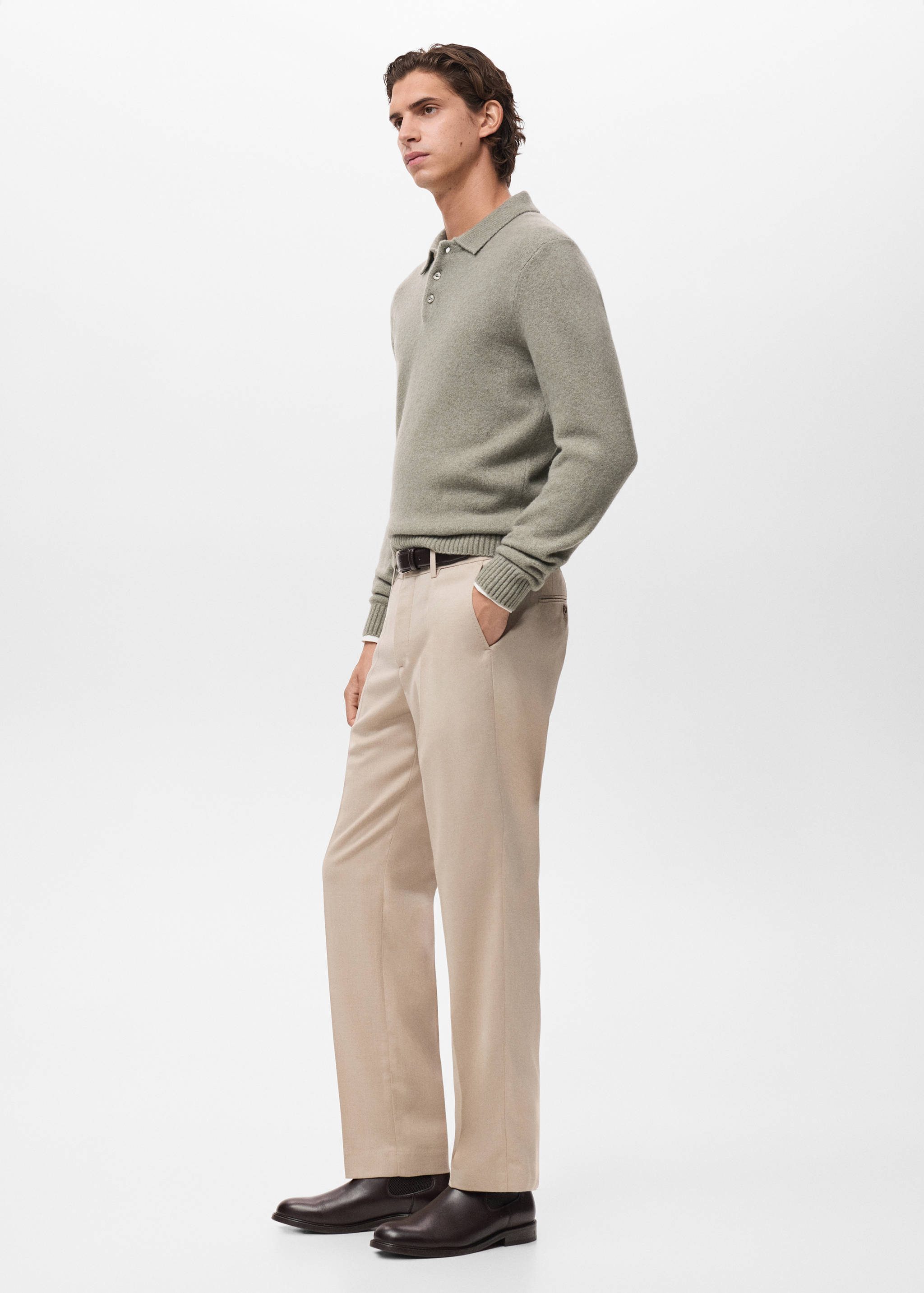 니트 울 혼방 폴로 스웨터 - 상품 내역: 2