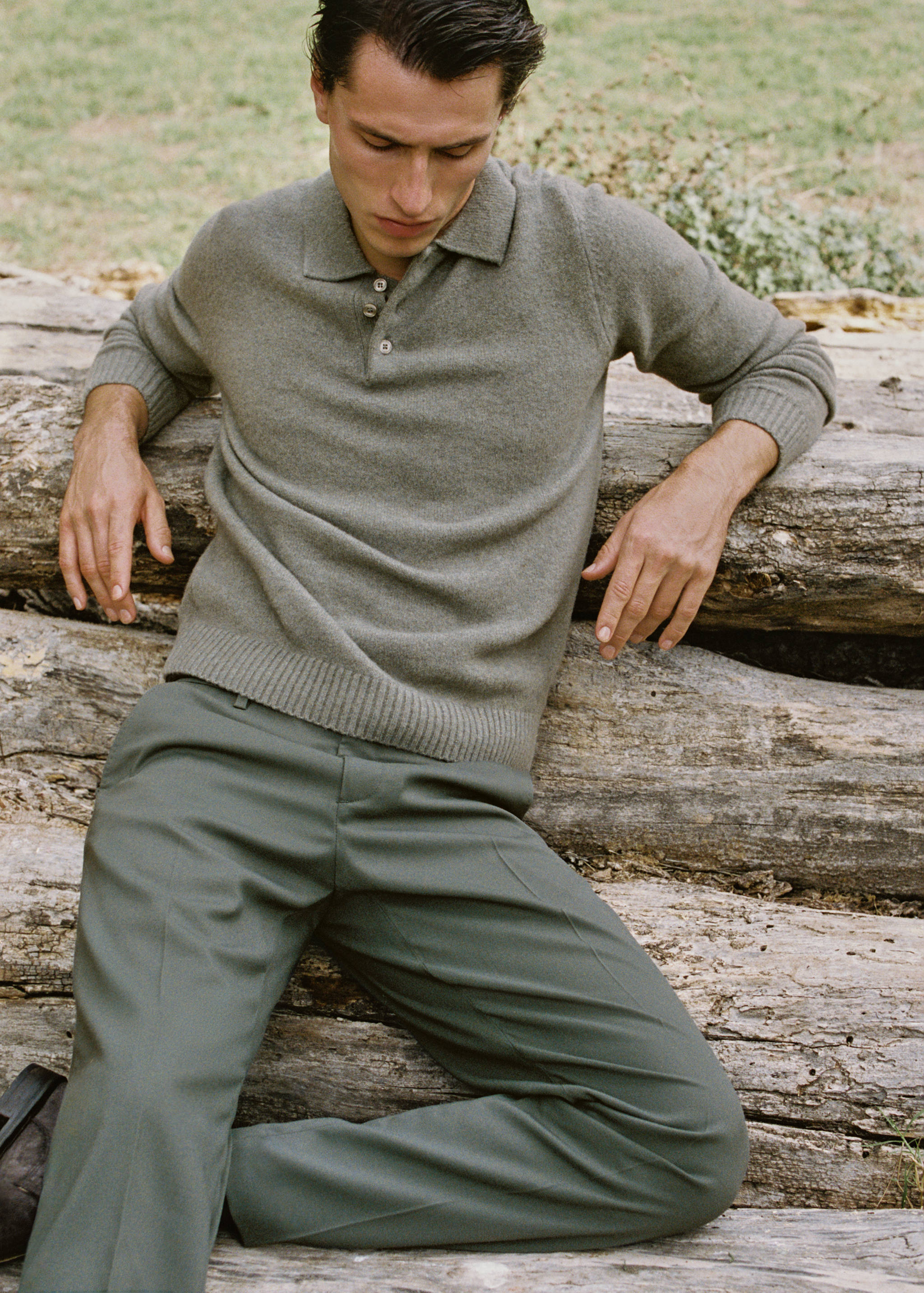 니트 울 혼방 폴로 스웨터 - 상품 내역: 3