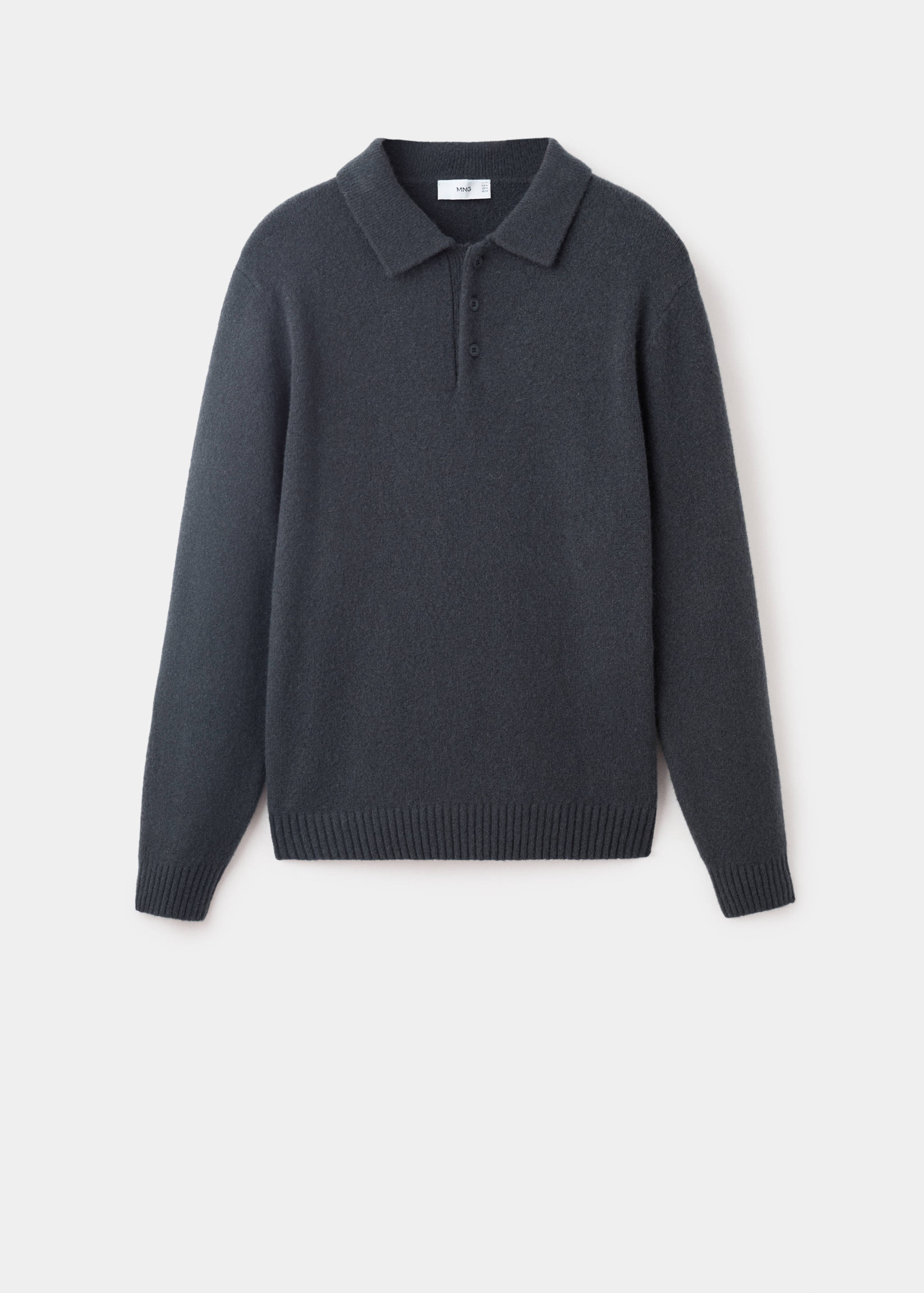 Knitted wool blend polo sweater - Article without model