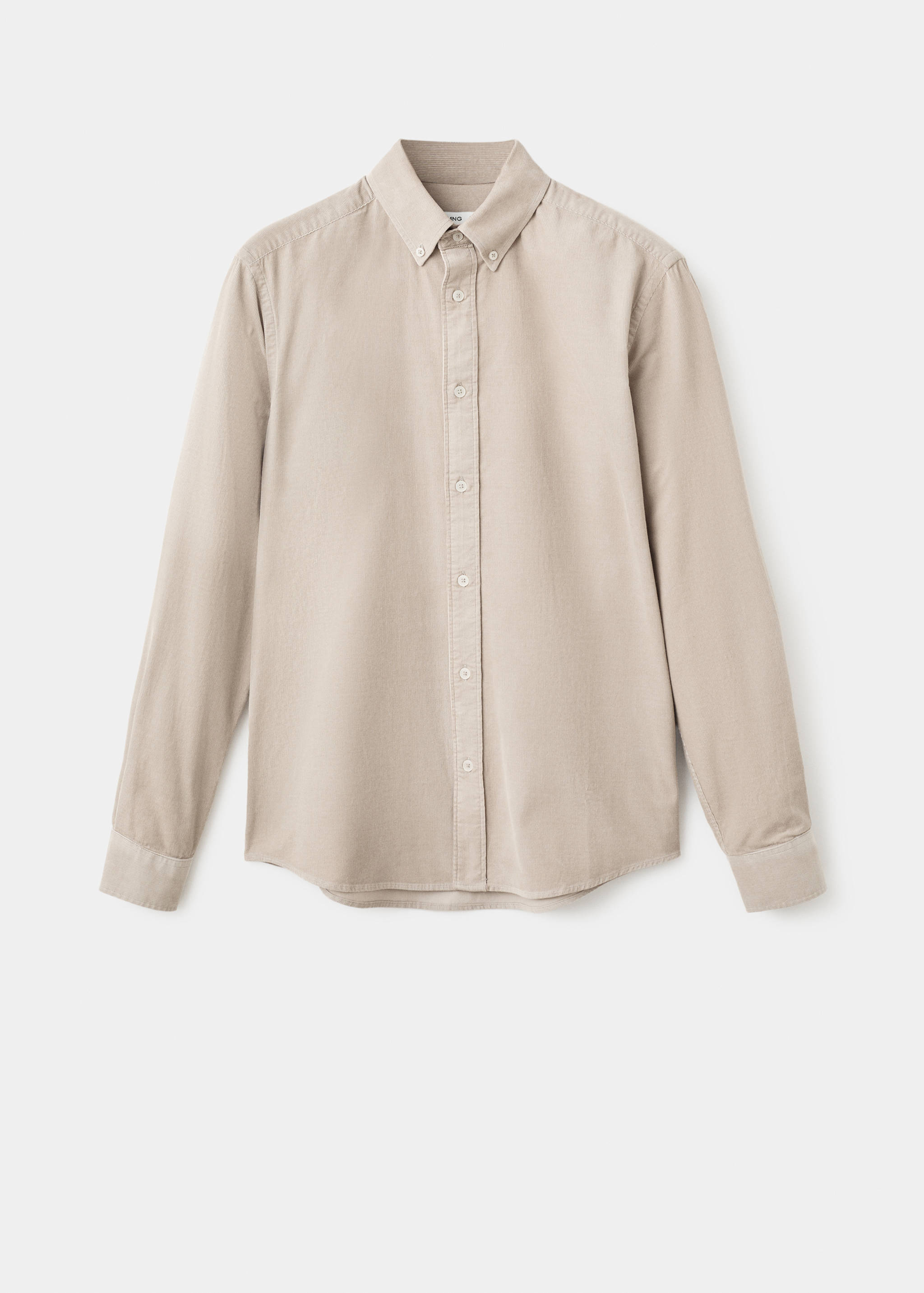 Classic-fit micro-corduroy shirt - Article without model