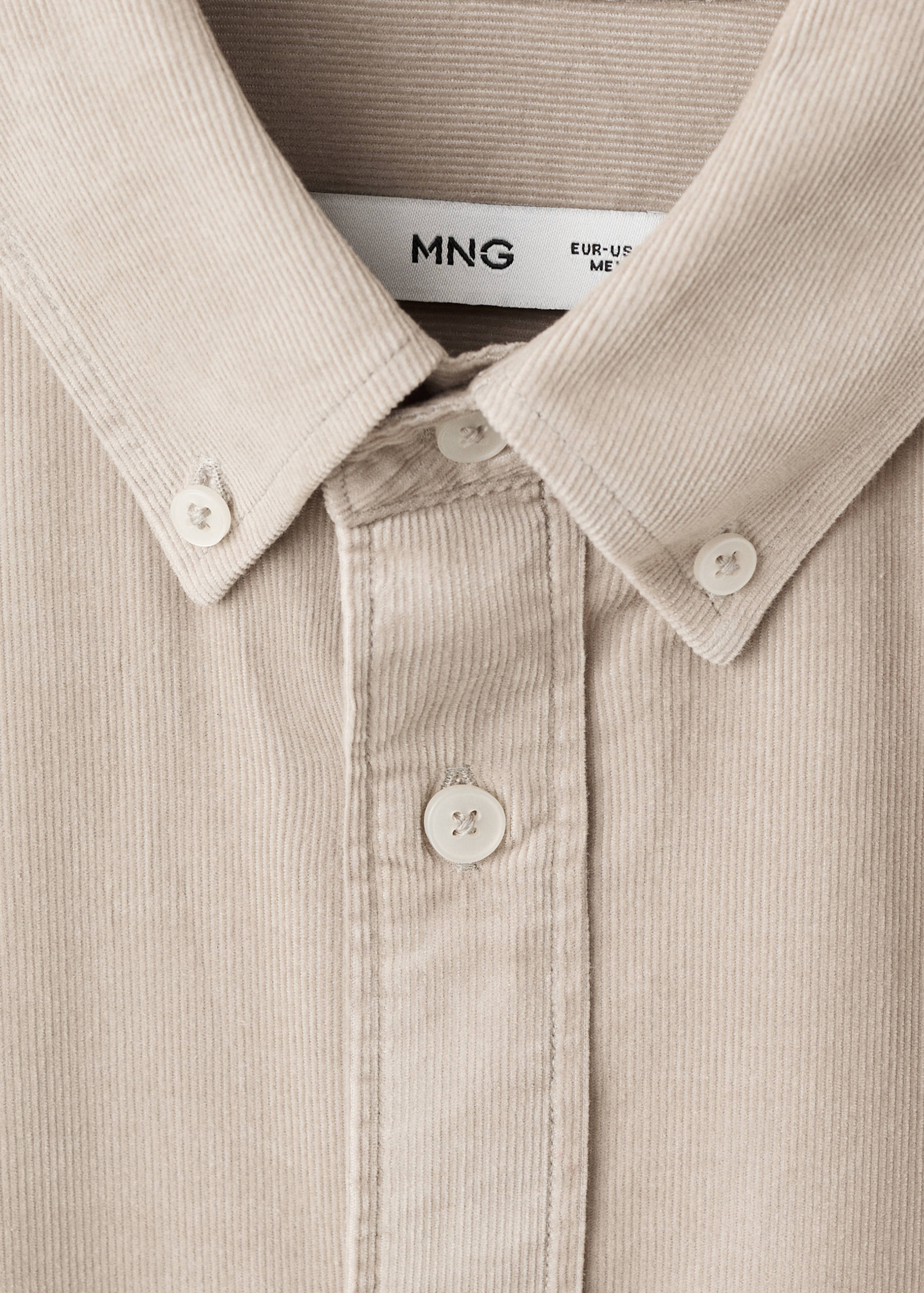 Classic-fit micro-corduroy shirt - Details of the article 8