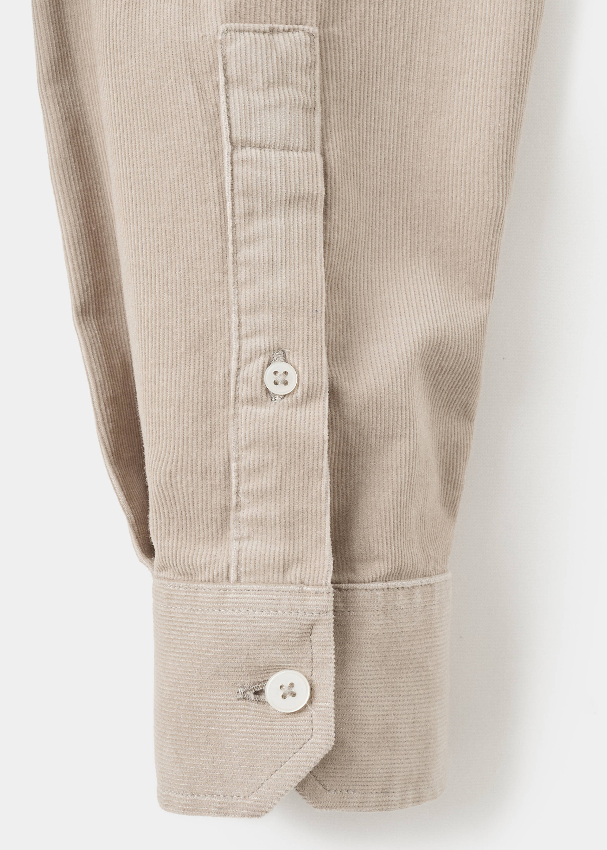 Classic-fit micro-corduroy shirt - Details of the article 0