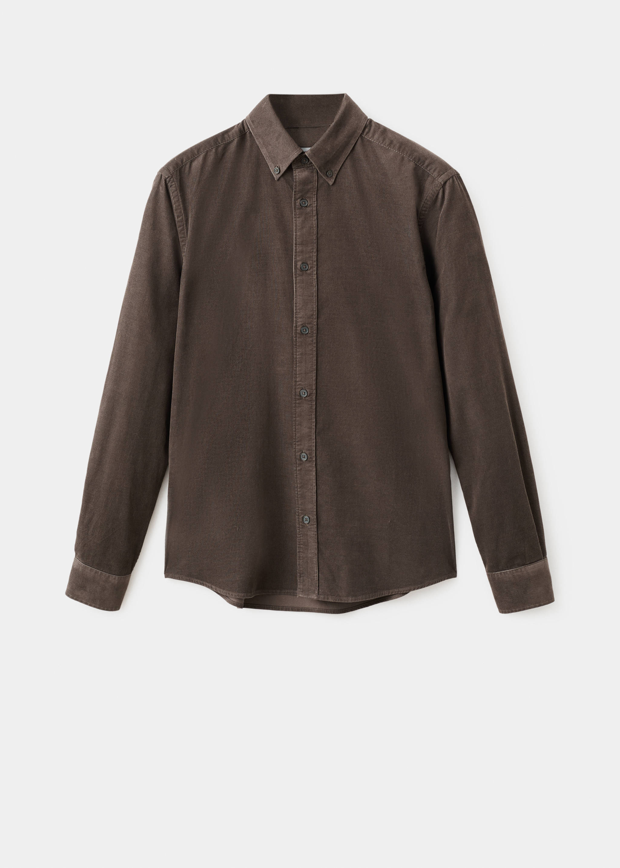 Skjorta i microcorduroy med klassisk passform - Artikel utan modell