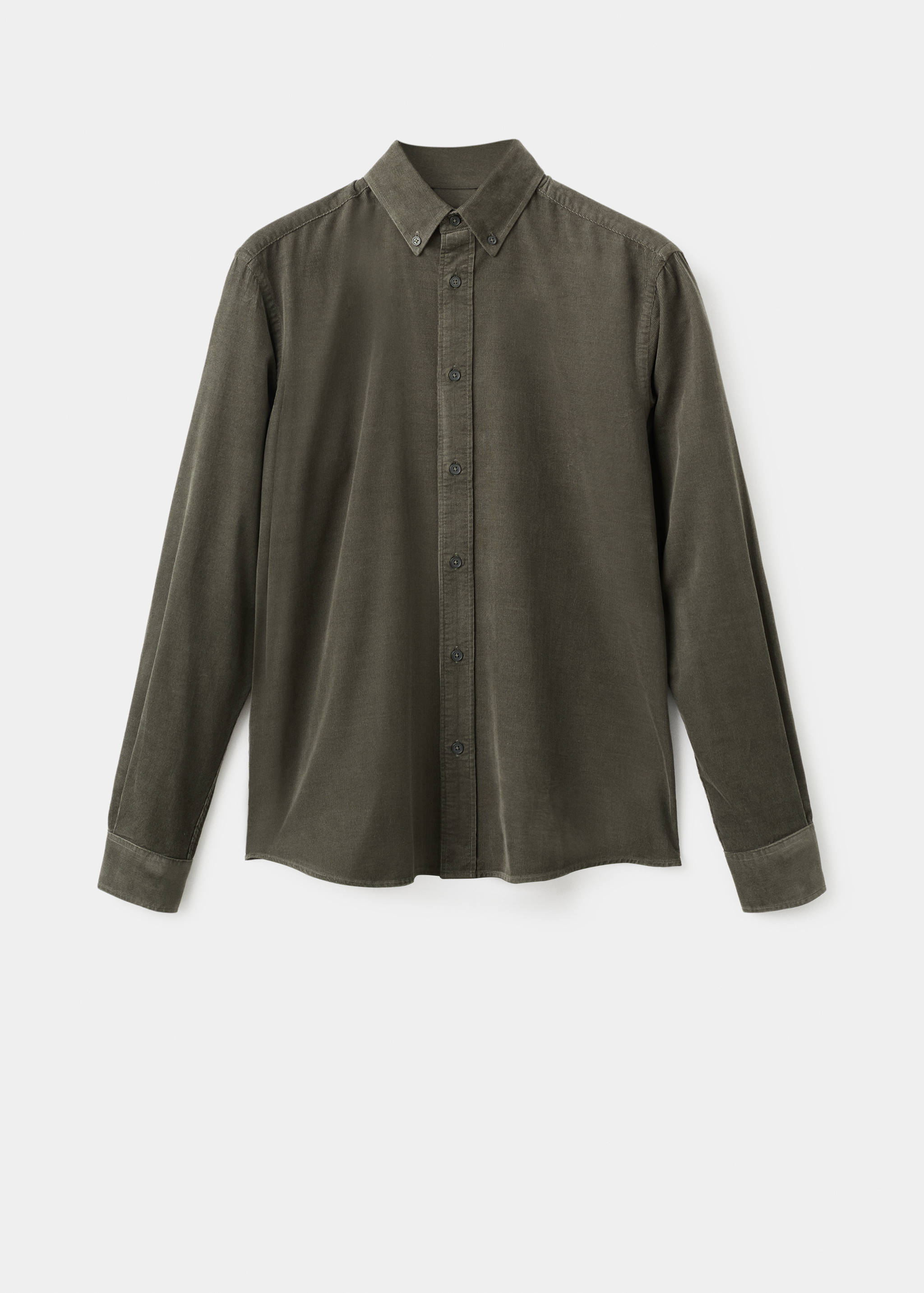 Classic-fit micro-corduroy shirt - Article without model