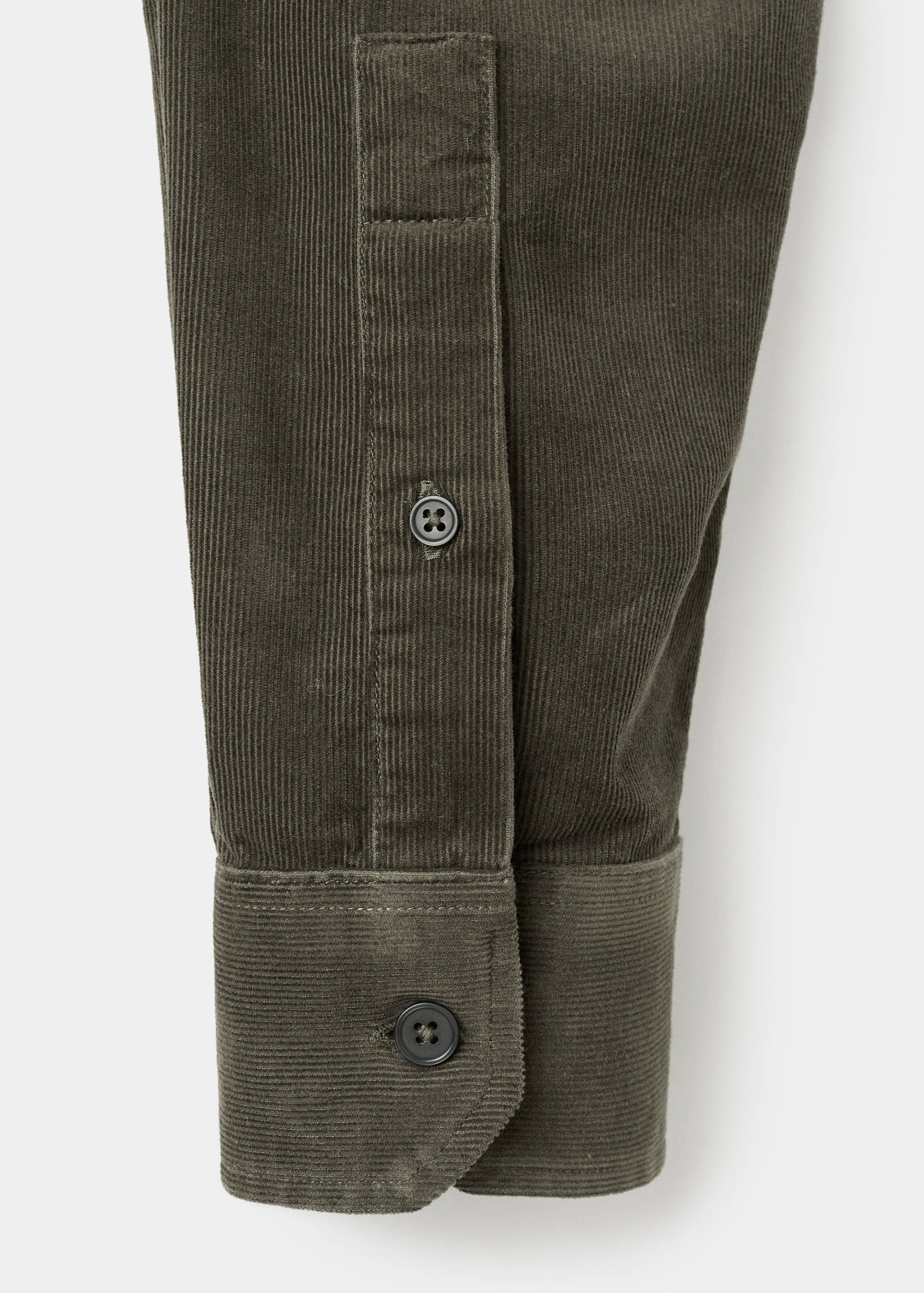 Classic-fit micro-corduroy shirt - Details of the article 0