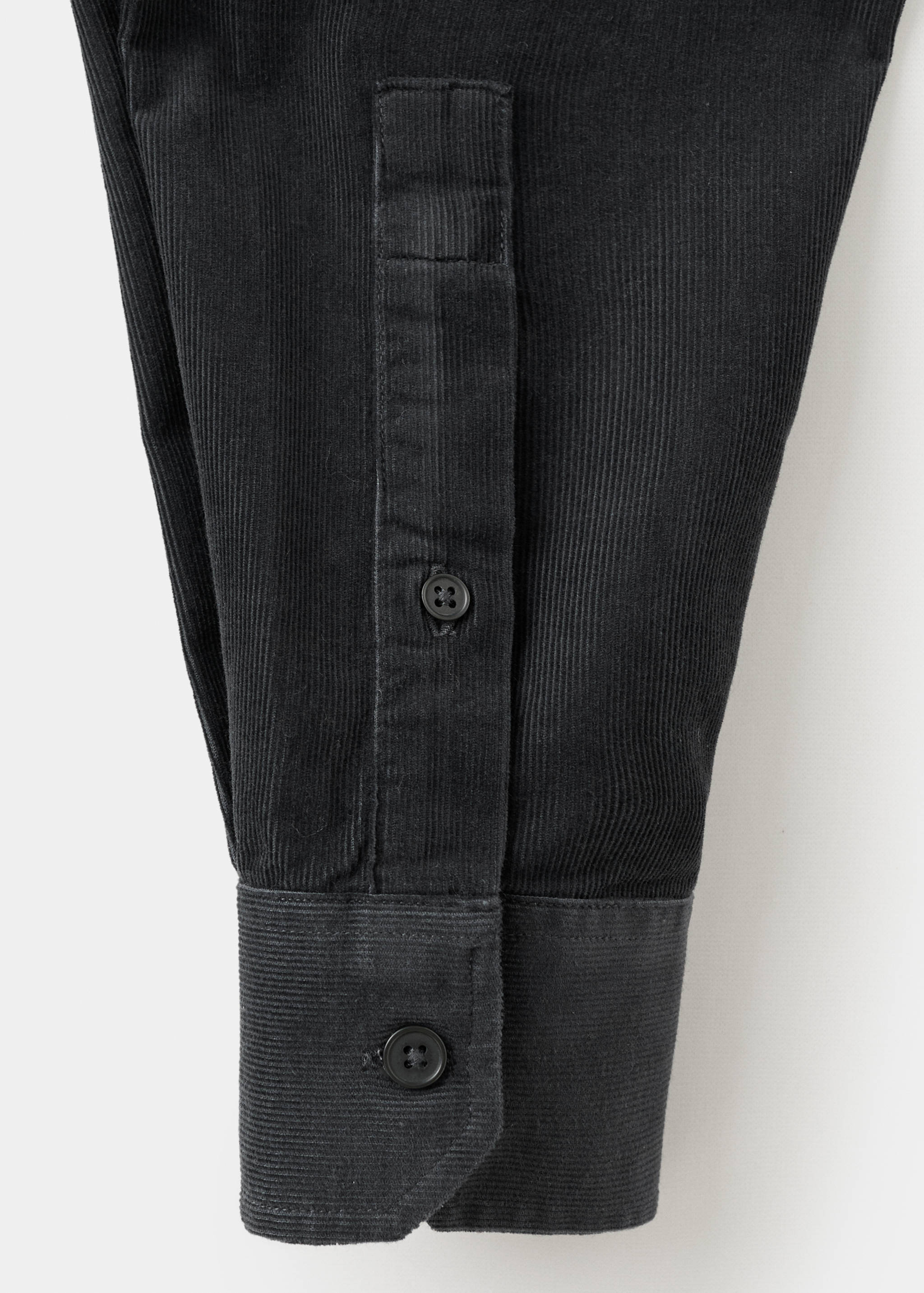 Classic-fit micro-corduroy shirt - Details of the article 0