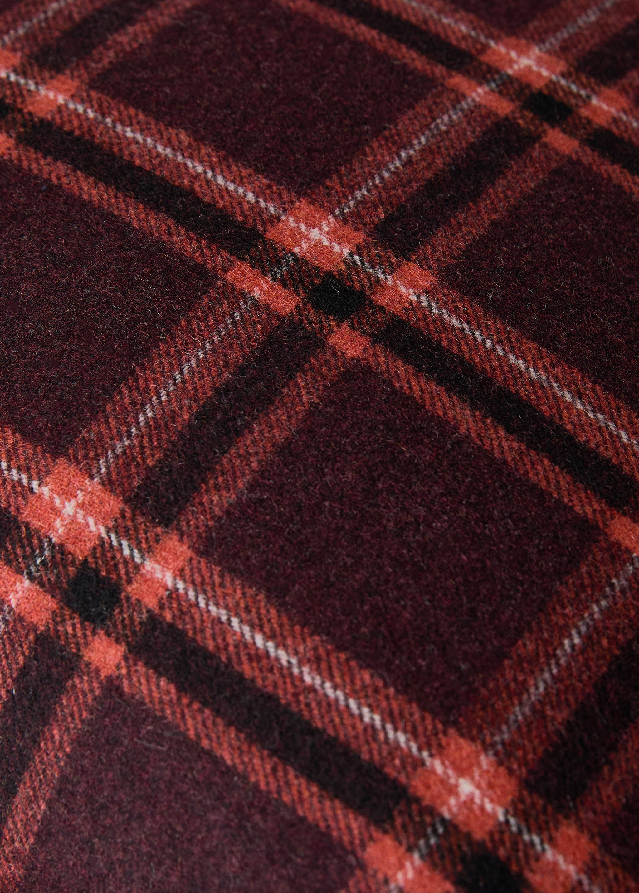 Putetrekk i ull med rutemønster, 45x45 cm - Artikkeldetalj 2