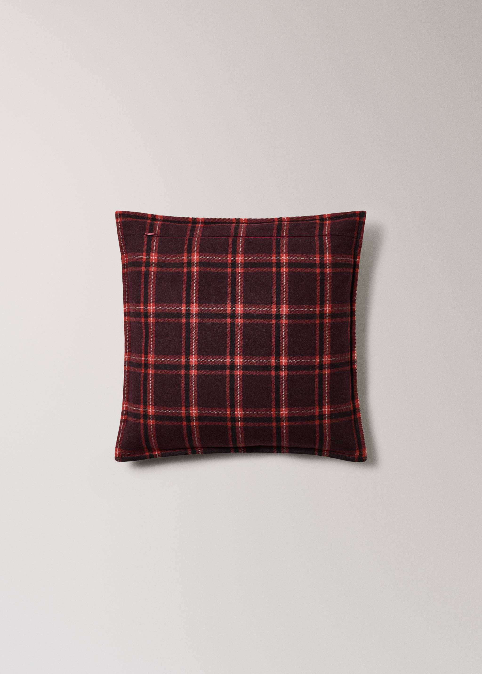 Putetrekk i ull med rutemønster, 45x45 cm - Artikkeldetalj 4