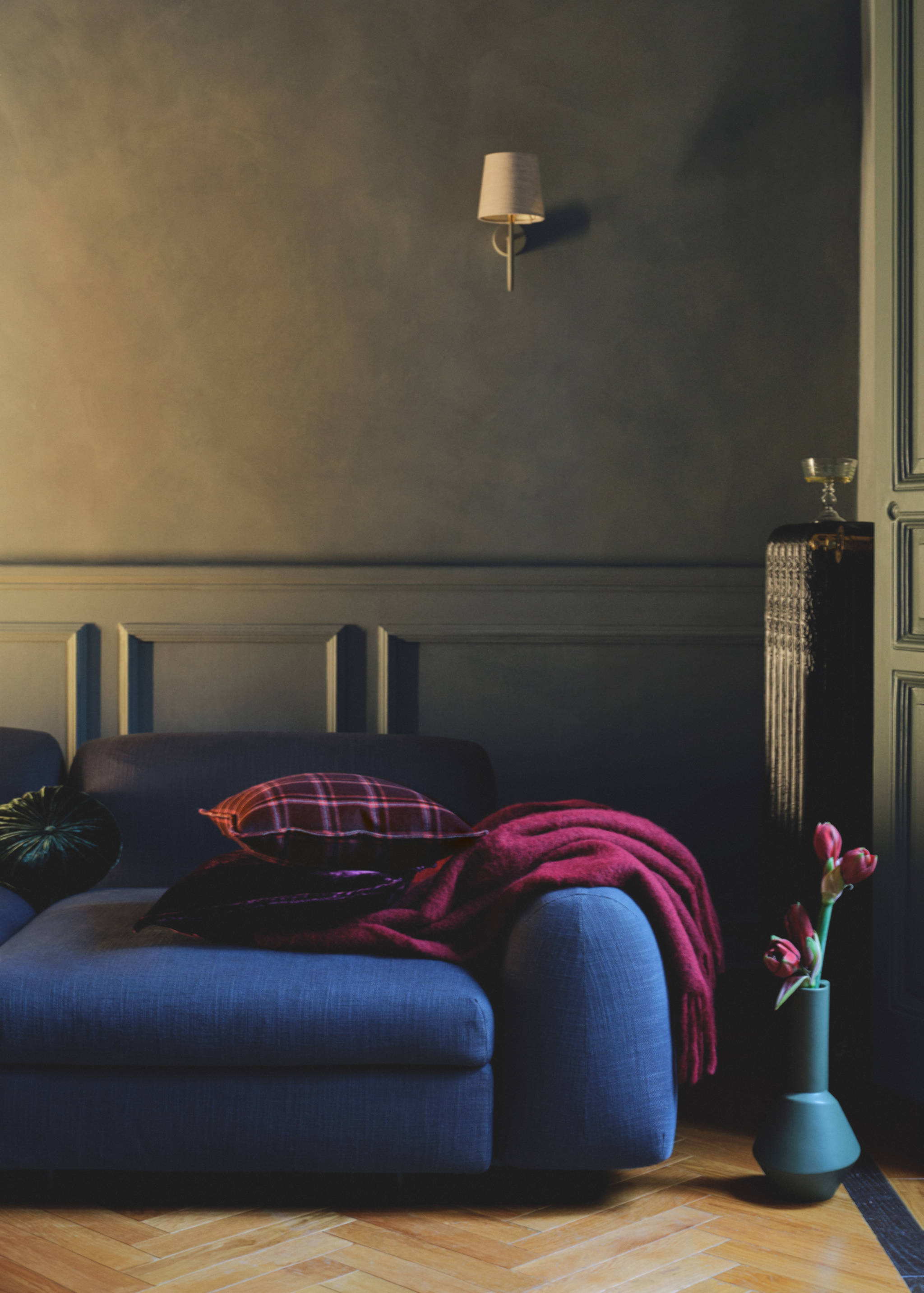 Putetrekk i ull med rutemønster, 45x45 cm - Artikkeldetalj 6