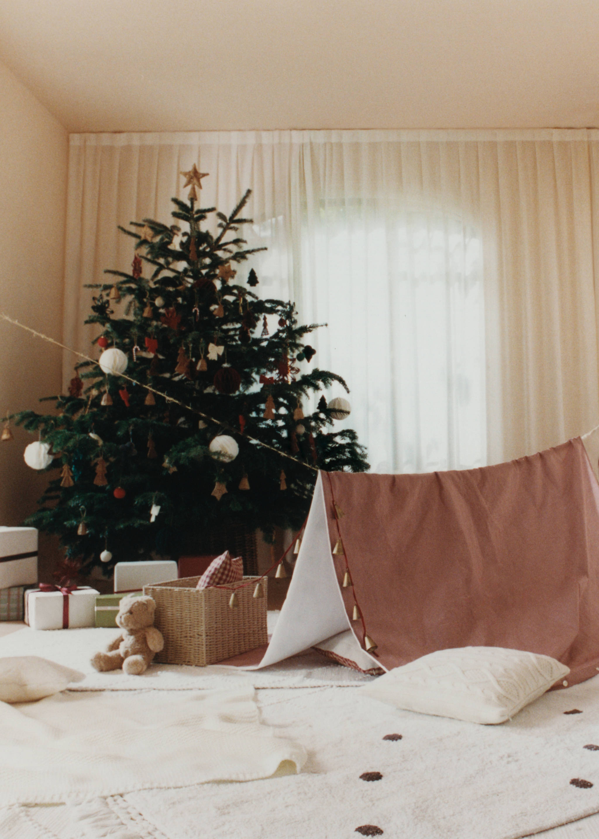 Children’s cable-knit cushion cover 45x45 cm - Details of the article 6