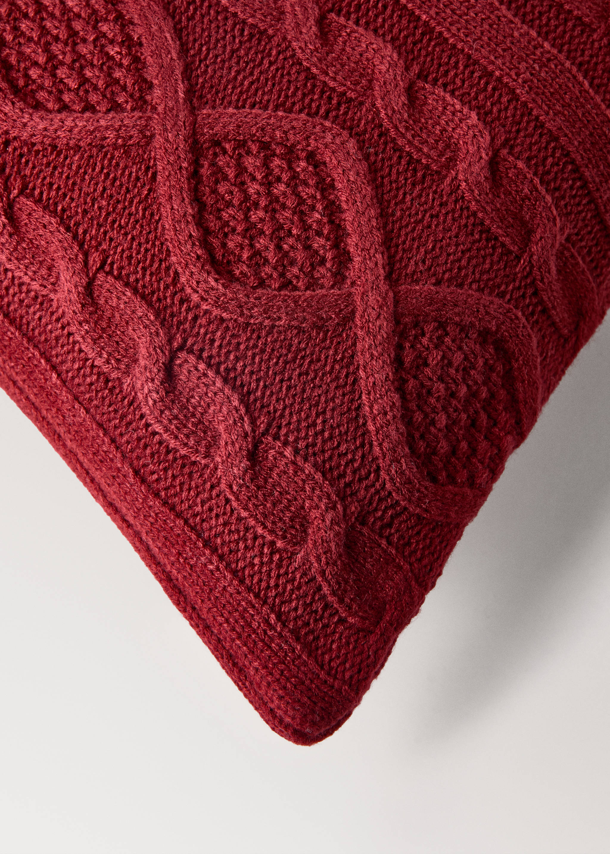 Kinderkissenbezug im Zopfstrickmuster 45x45 cm - Detail des Artikels 1