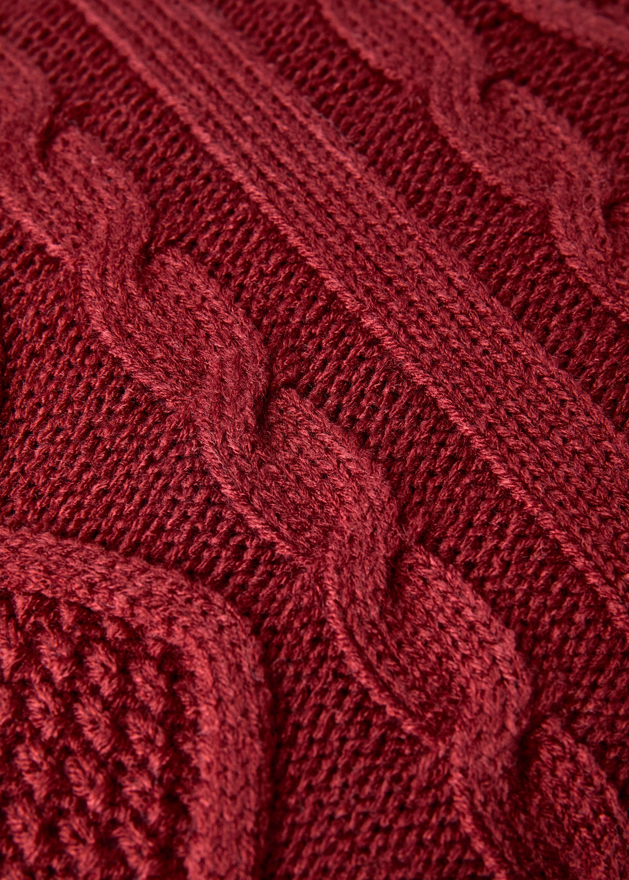 Kinderkissenbezug im Zopfstrickmuster 45x45 cm - Detail des Artikels 2