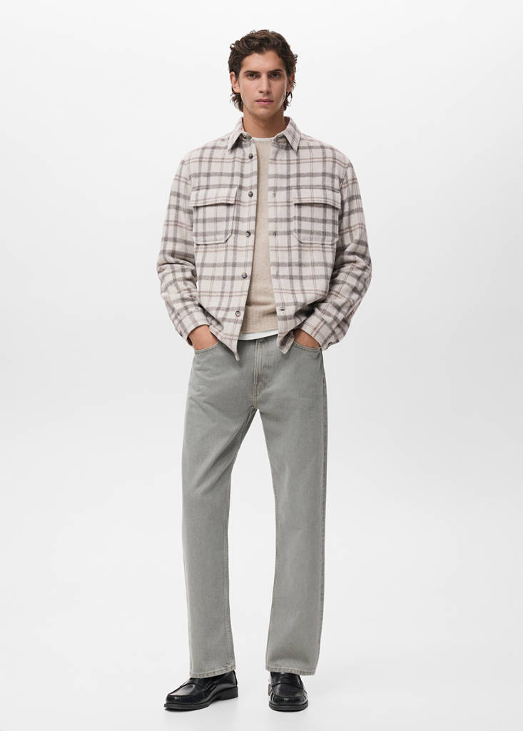Check flannel overshirt