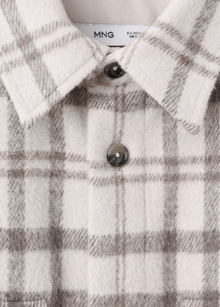 Check flannel overshirt - thumbnail 7
