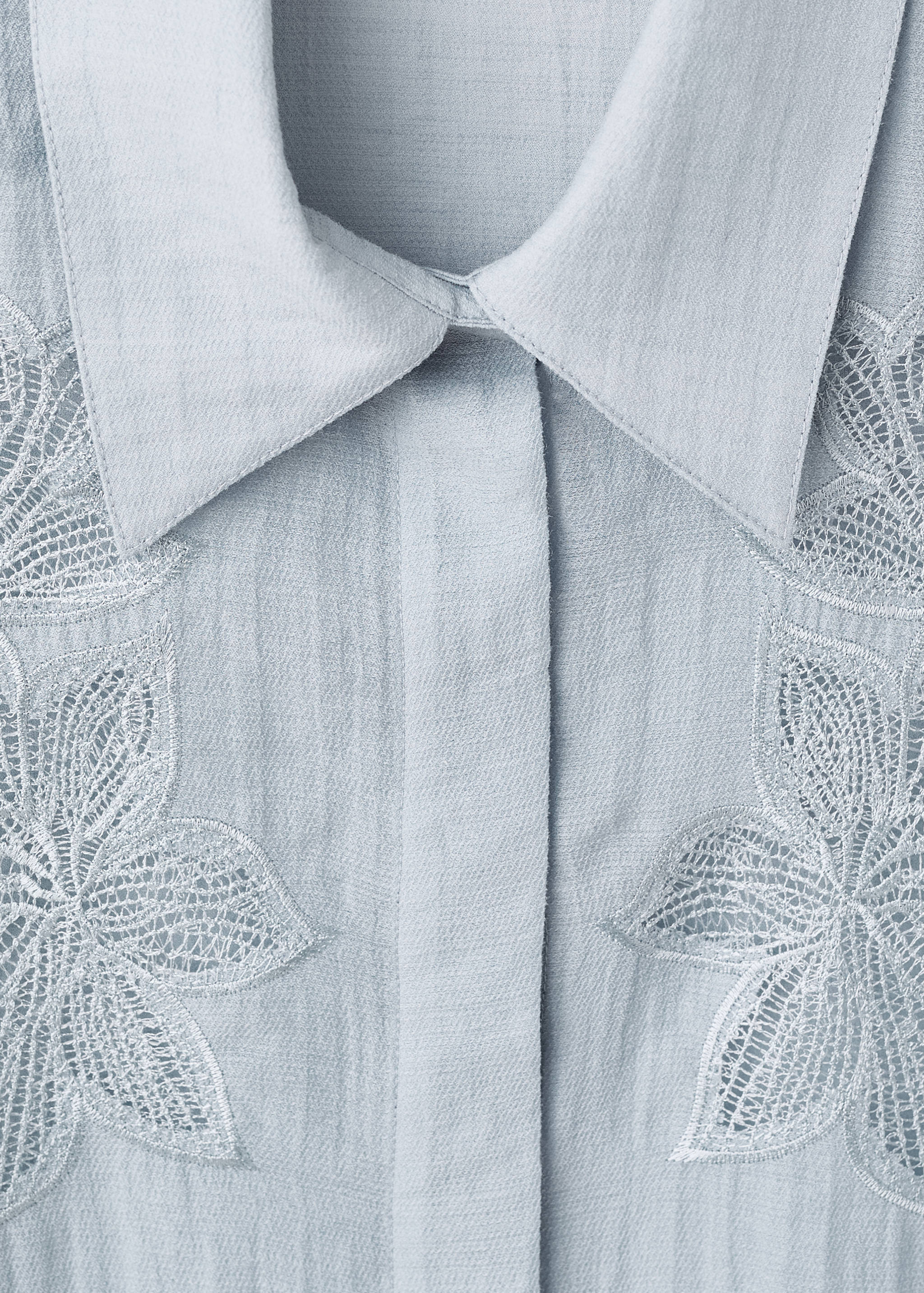 Embroidered lyocell blouse - Details of the article 8