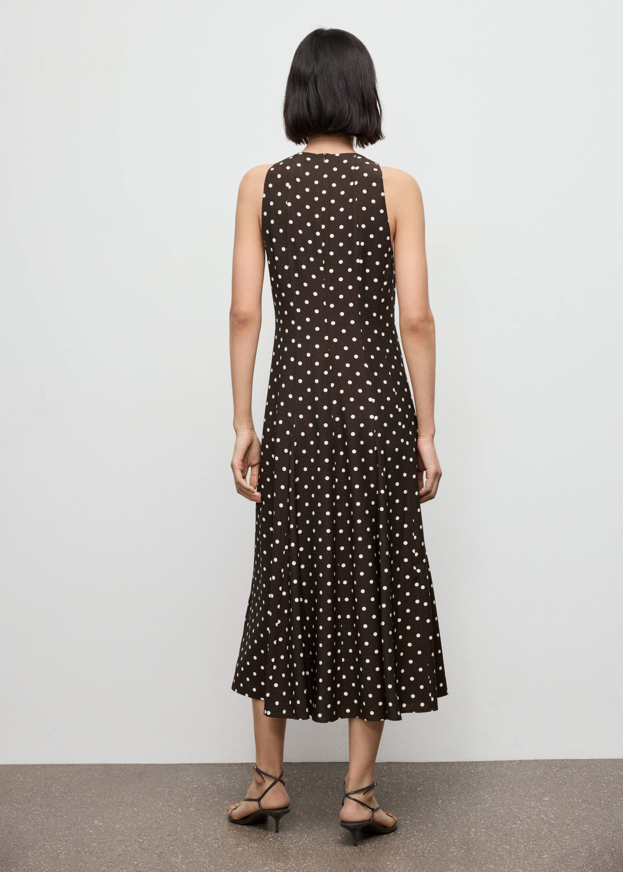 A-line polka-dot dress - Reverse of the article
