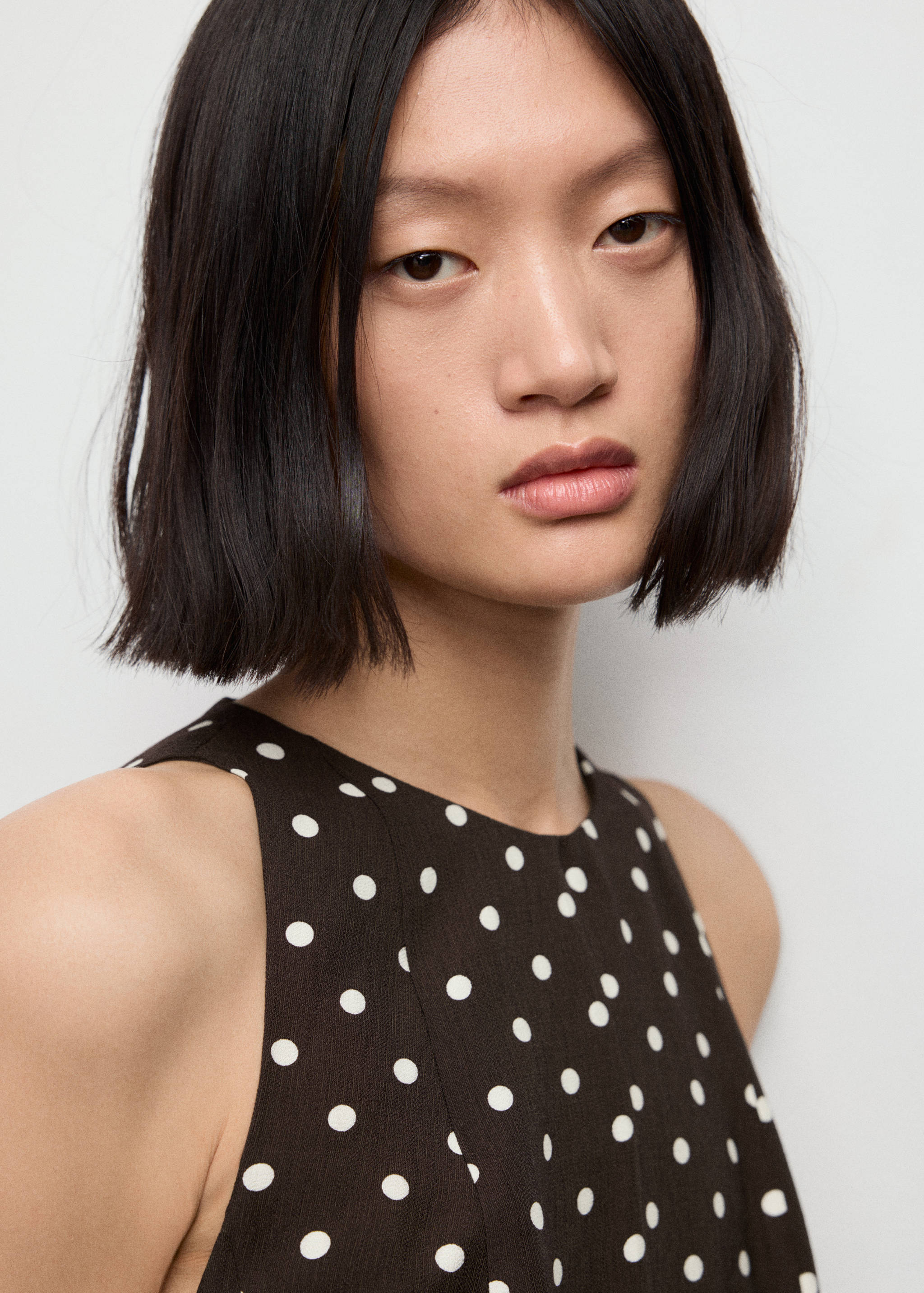 A-line polka-dot dress - Details of the article 1