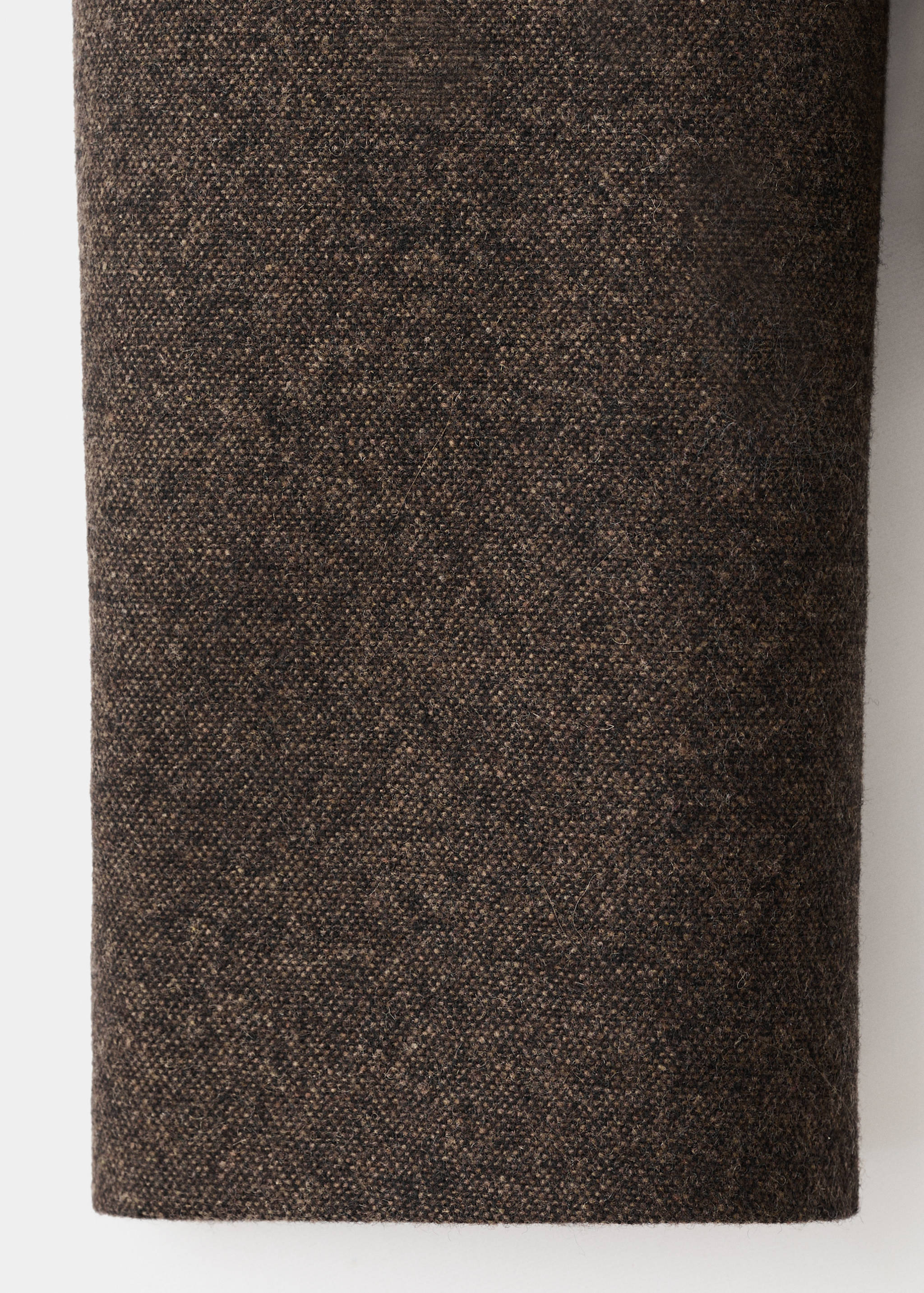 Cropped mottled wool suit jacket - Details of the article 0