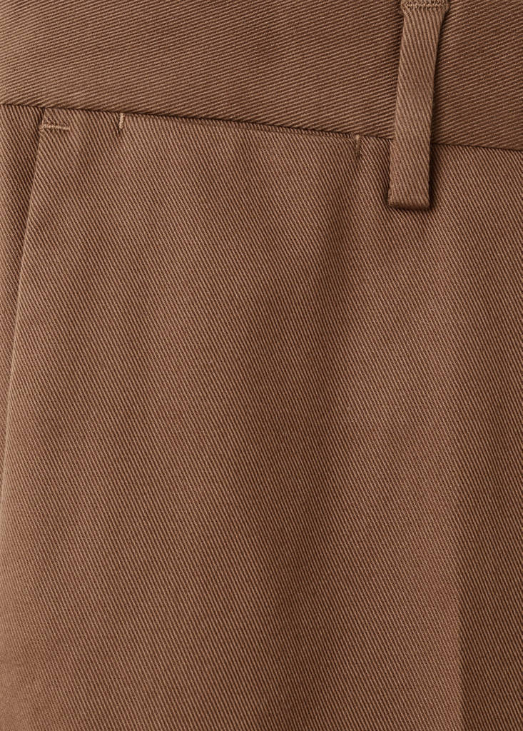 Regular-fit cotton trousers — Orange