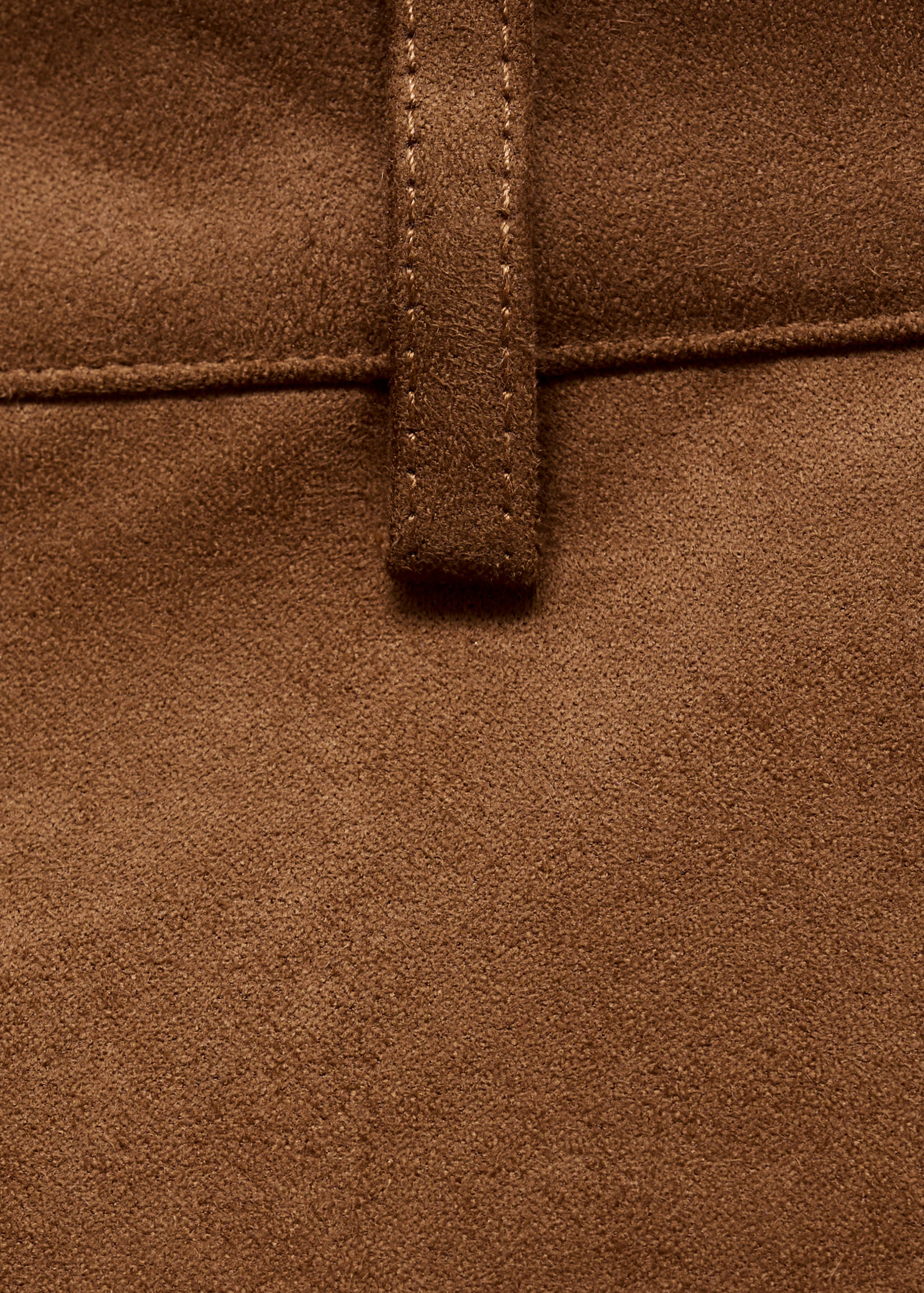 Suede-effect shorts - Details of the article 0
