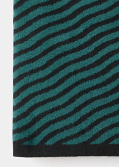 Striped strapless top — Green 3