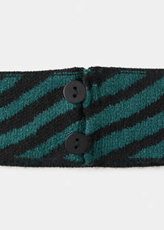 Striped strapless top — Green 5