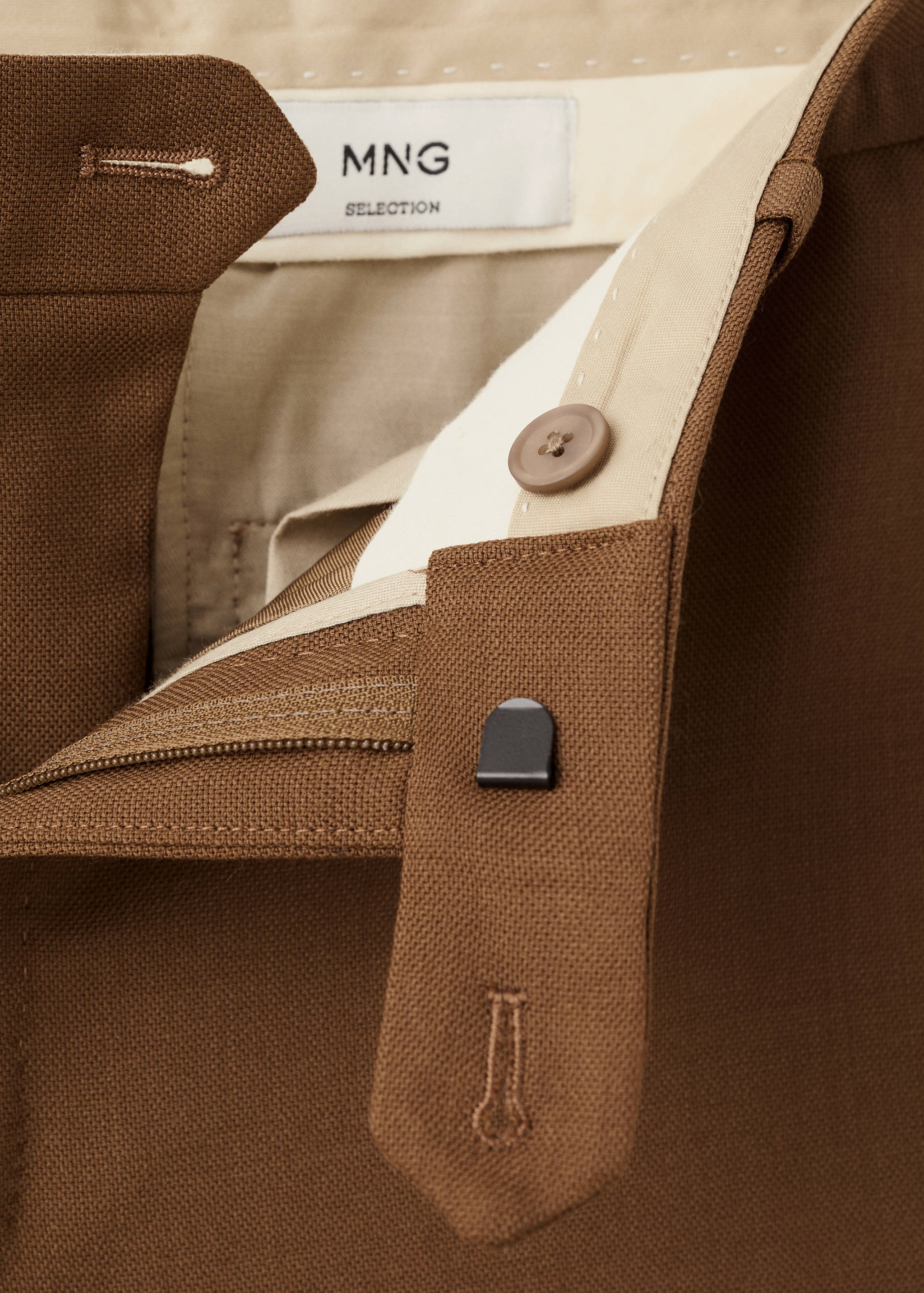 Костюмные фланелевые брюки из итальянской шерсти - Деталь изделия 8