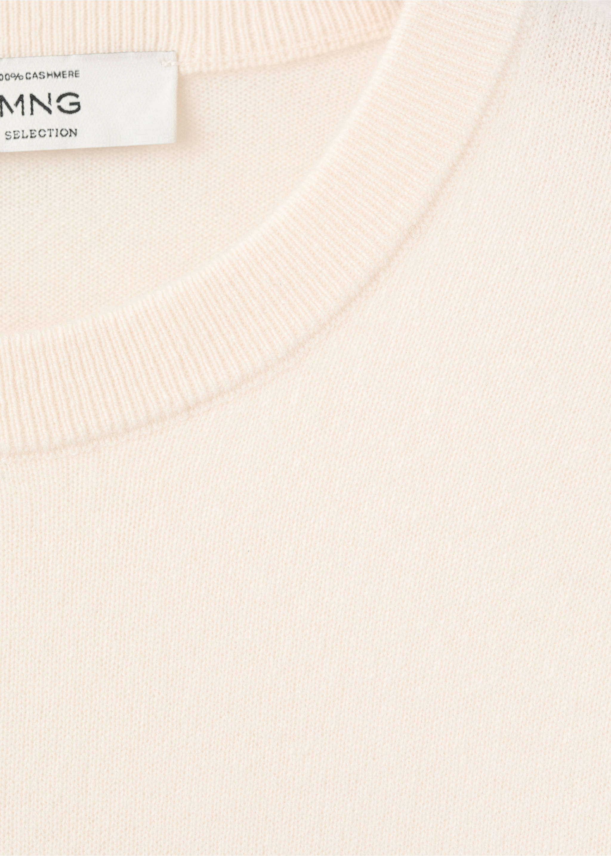 Jersey 100% cashmere regular fit - Detalle del artículo 8, Blanco marfil. Ref: 17068276-00.
