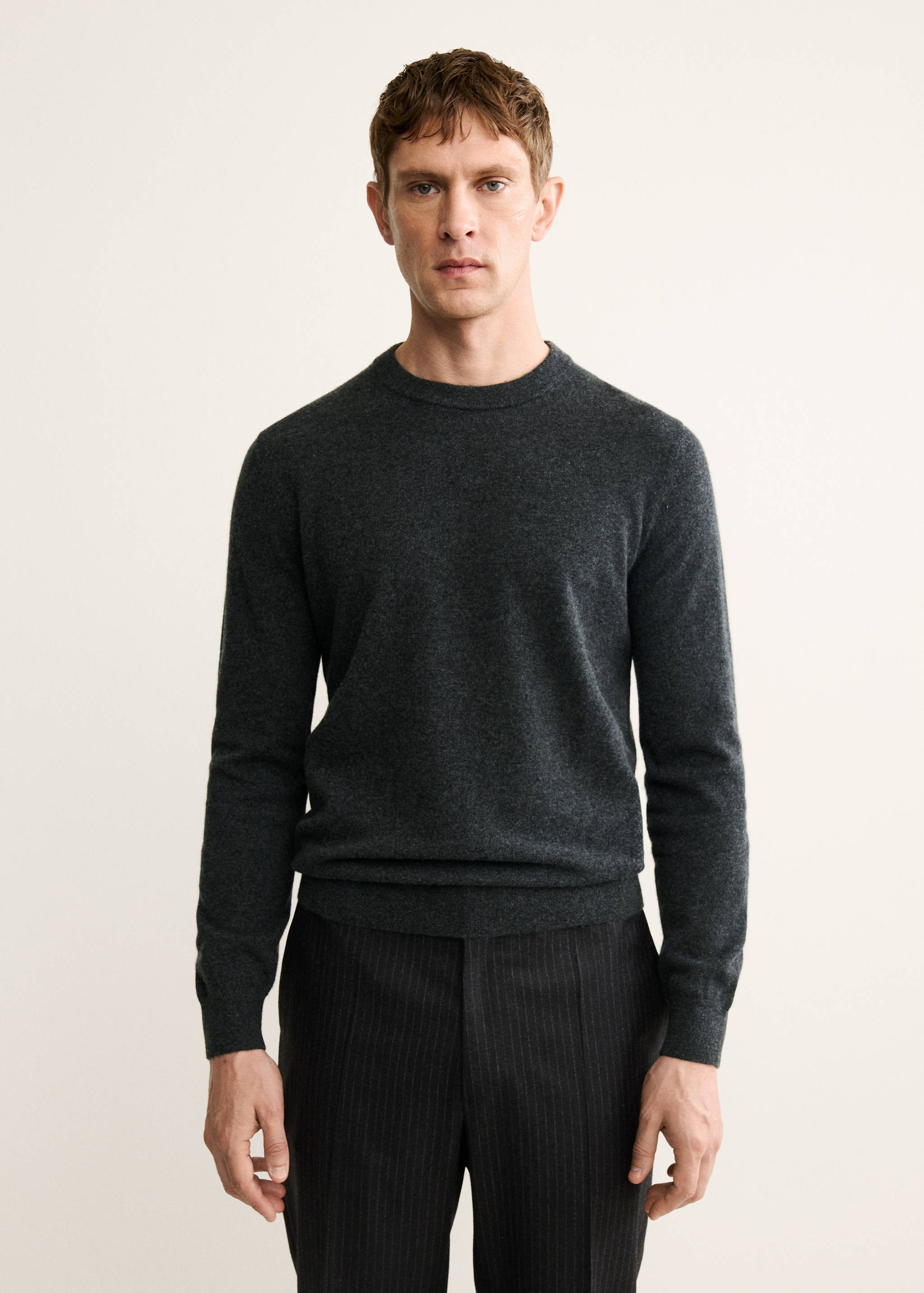 Jersey 100% cashmere regular fit - Plano medio