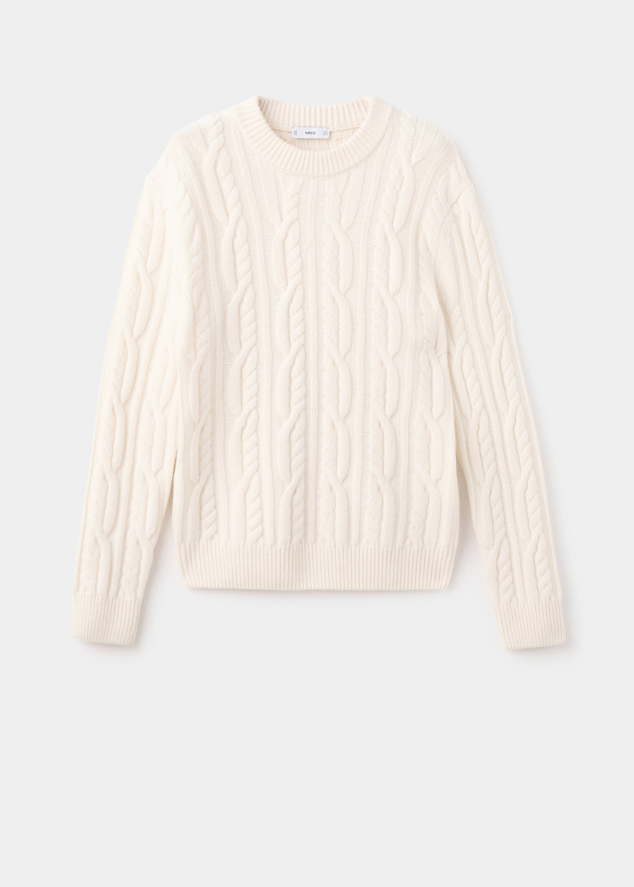 100% wool braided sweater - Article without model