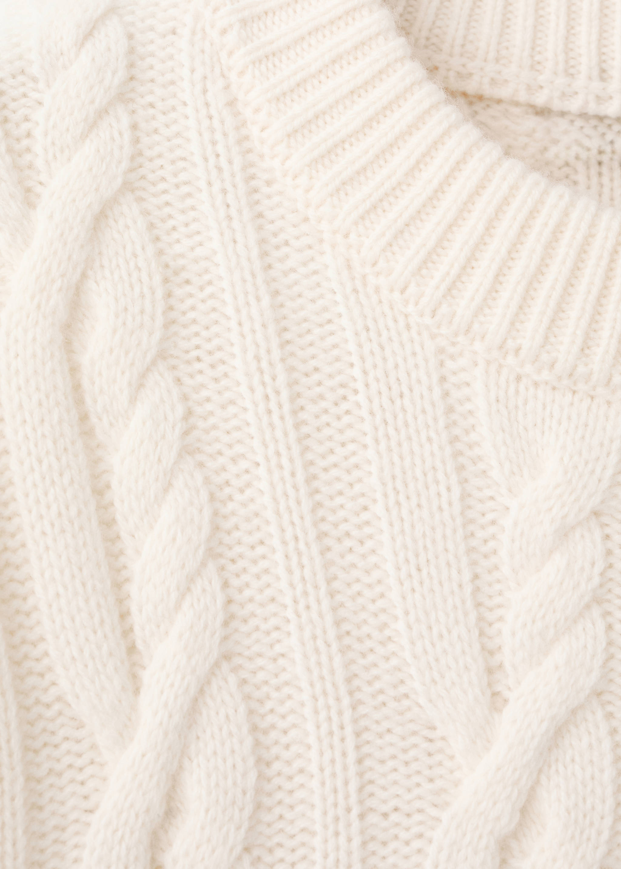 100% wool braided sweater - Details of the article 8