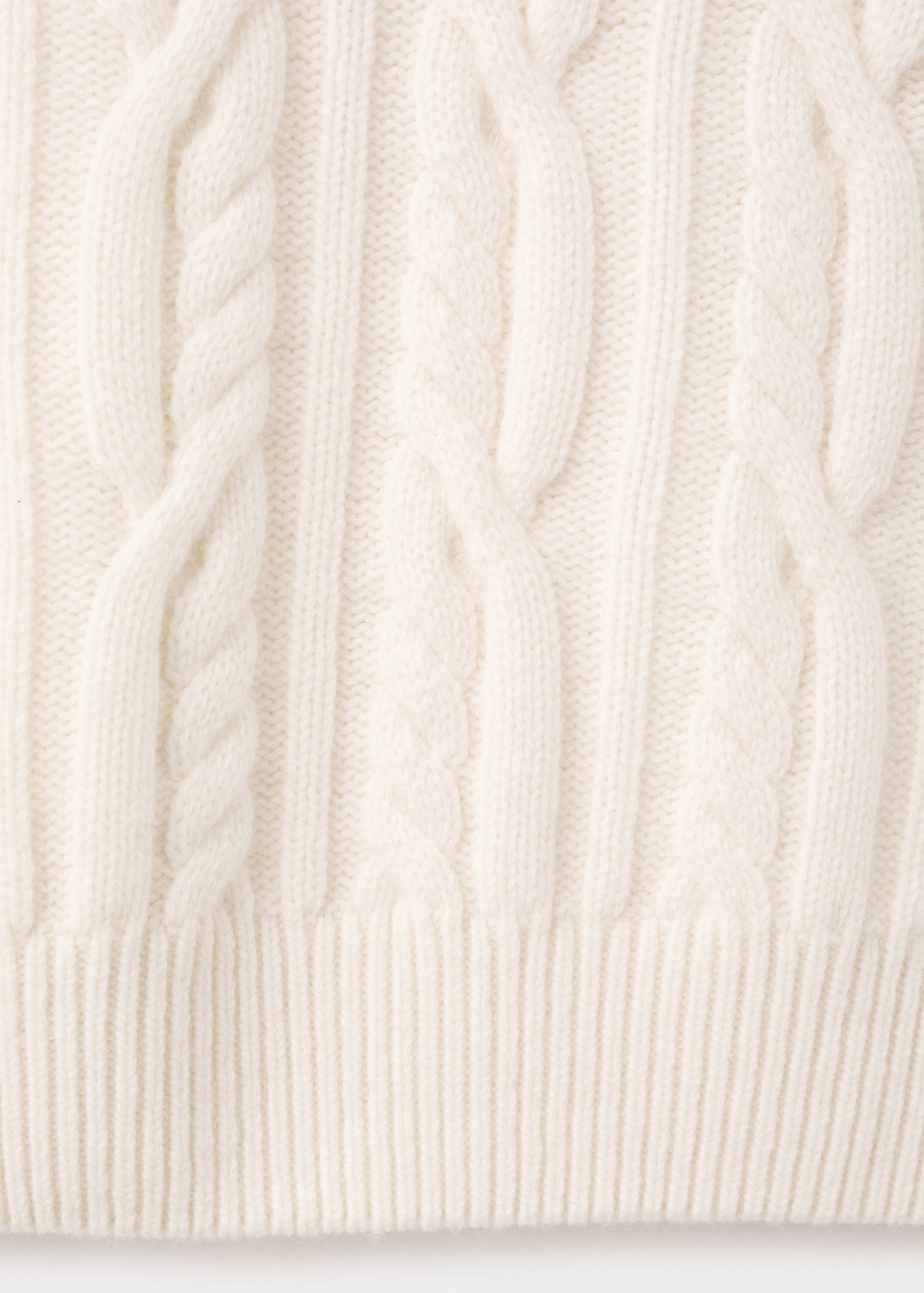 100% wool braided sweater - Details of the article 0