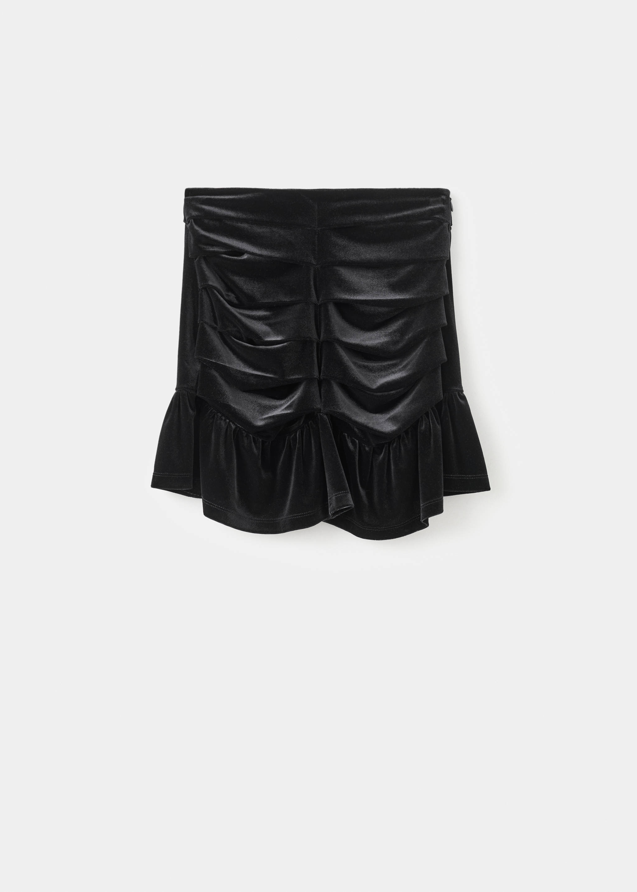 Draped velvet skirt - Article without model