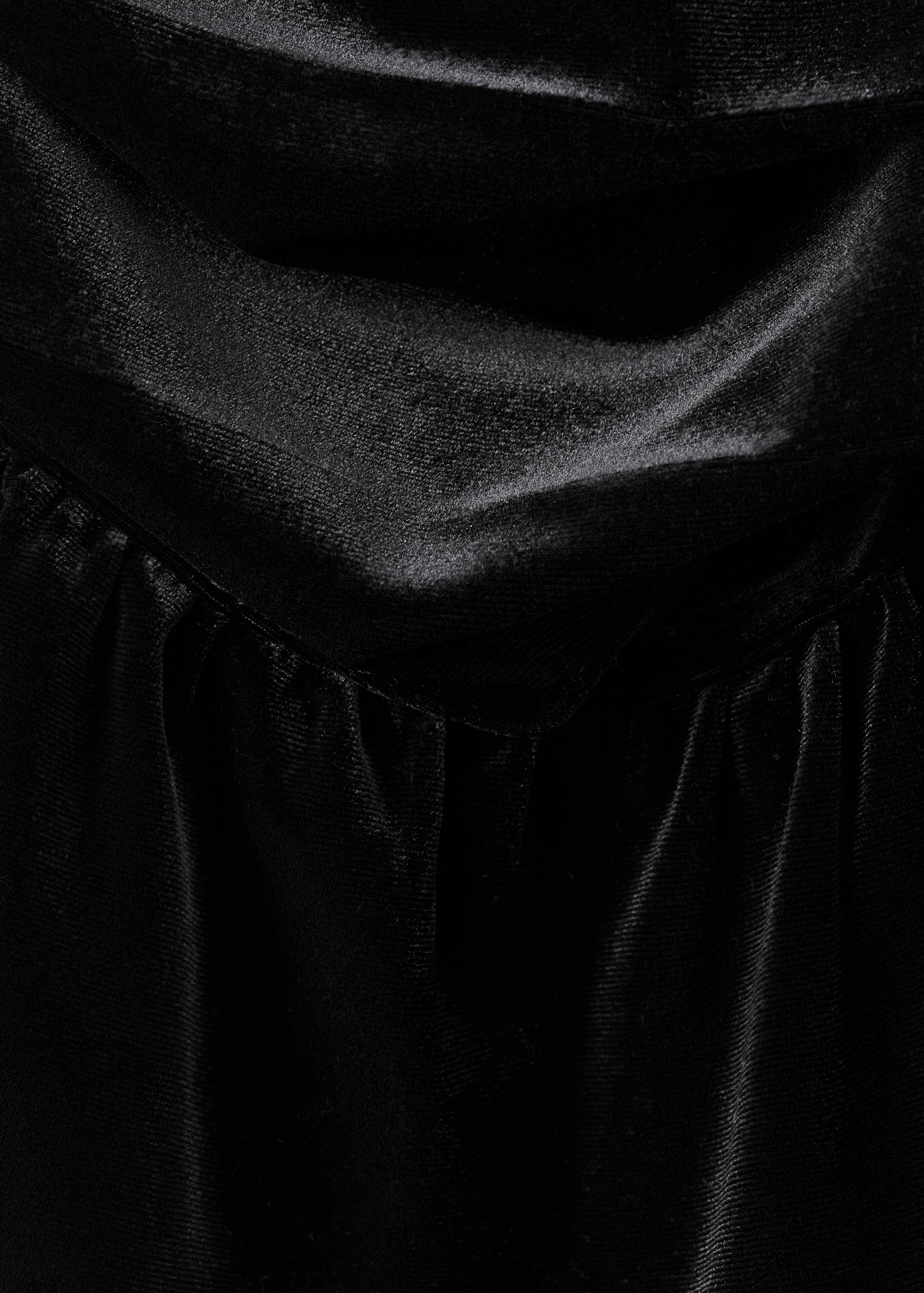 Draped velvet skirt - Details of the article 8