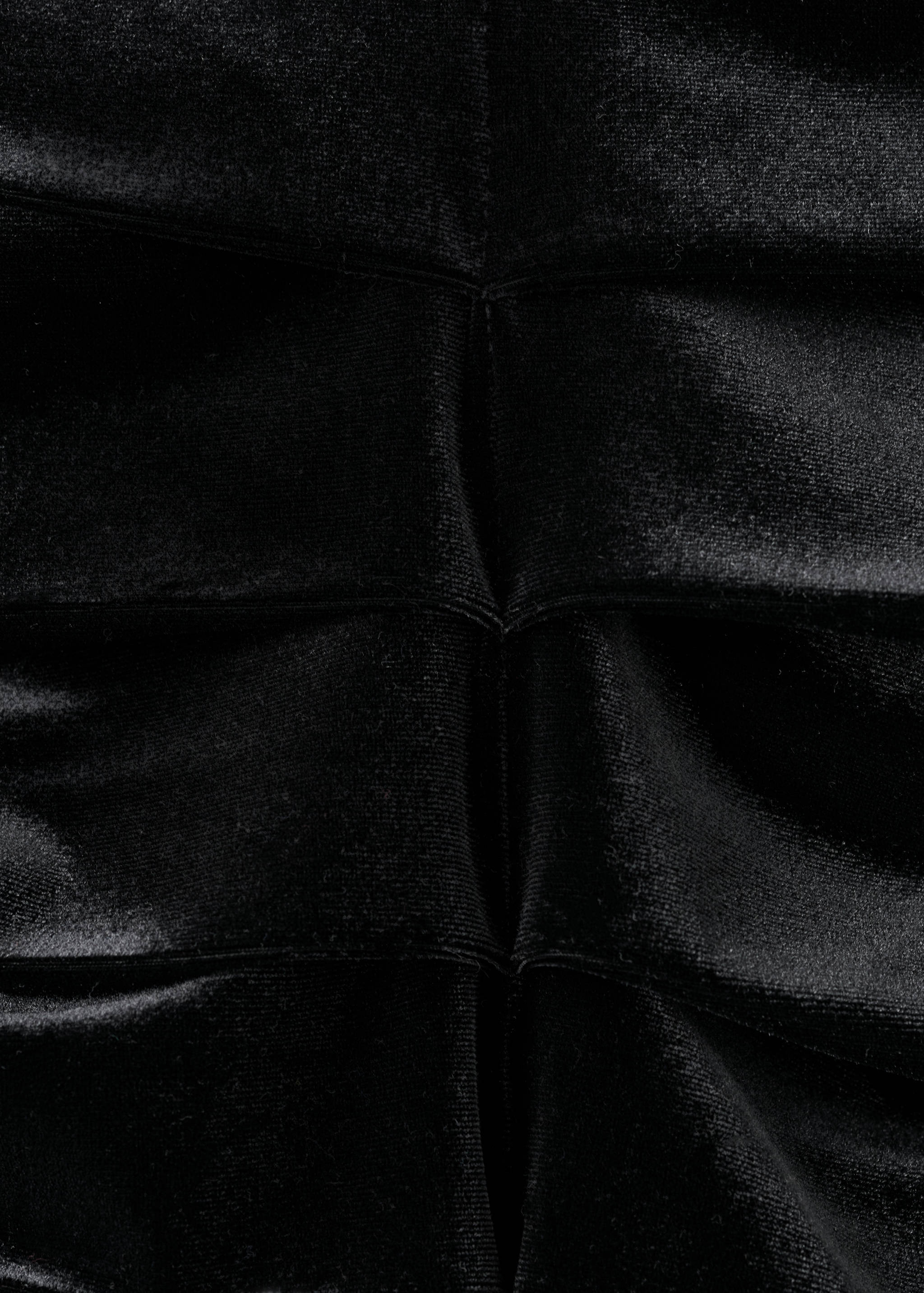 Draped velvet skirt - Details of the article 0