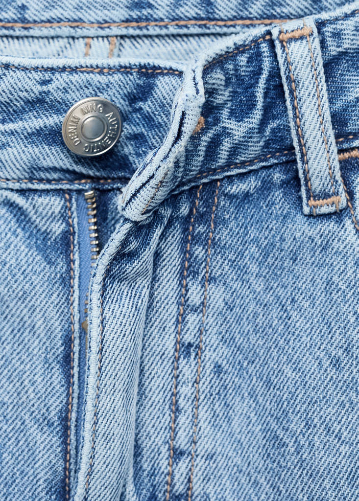Mid-rise balloon jeans — Medium Blue