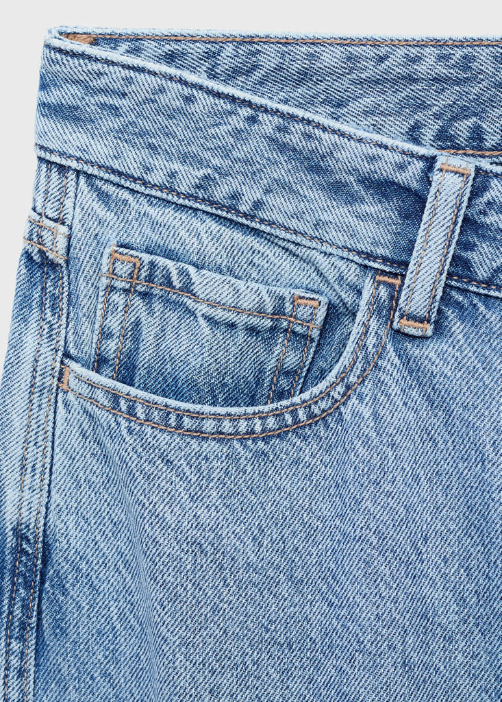 Mid-rise balloon jeans — Medium Blue