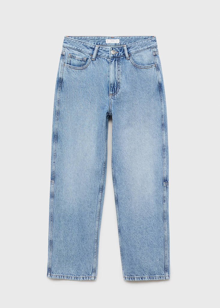 Mid-rise balloon jeans — Medium Blue