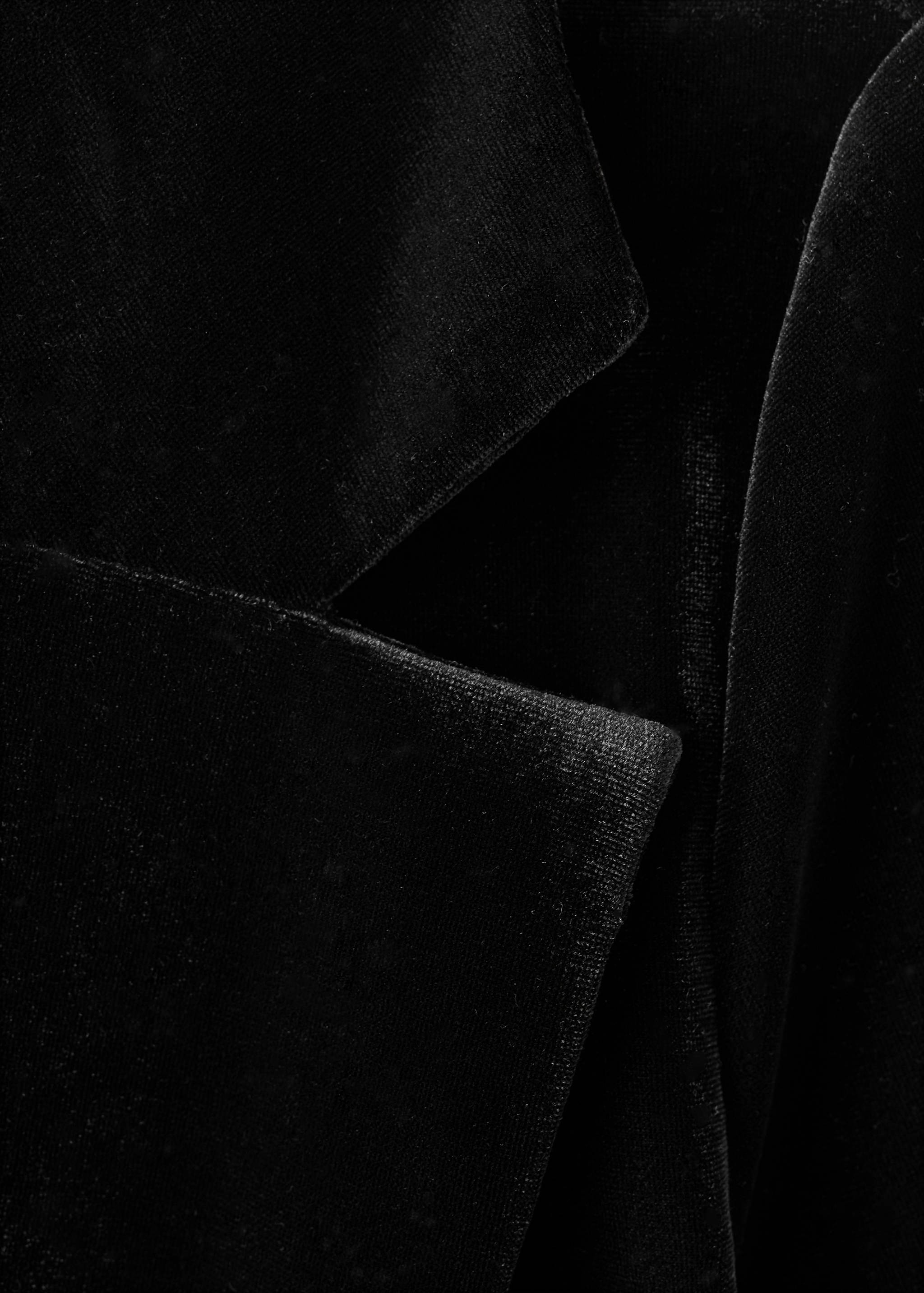 Long velvet jacket - Details of the article 8