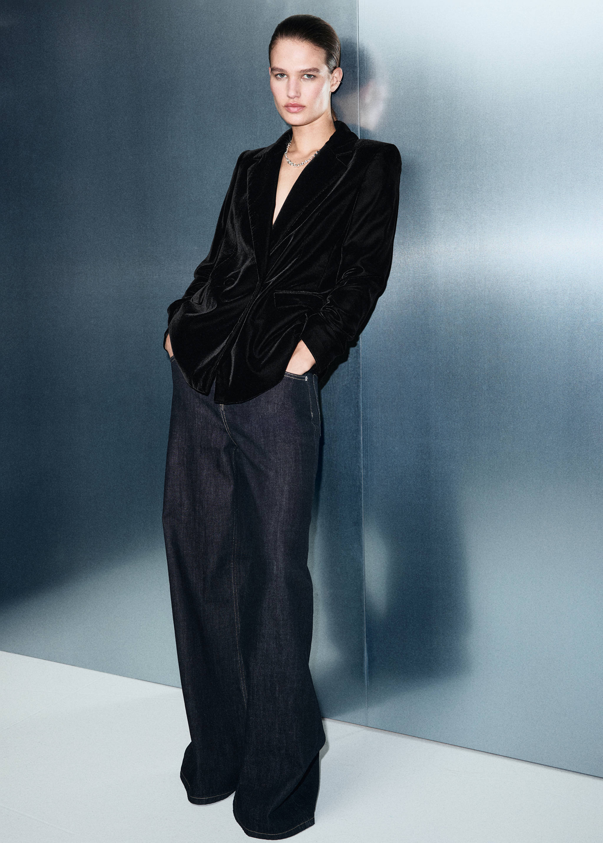 Blazer velours croisé - Plan général